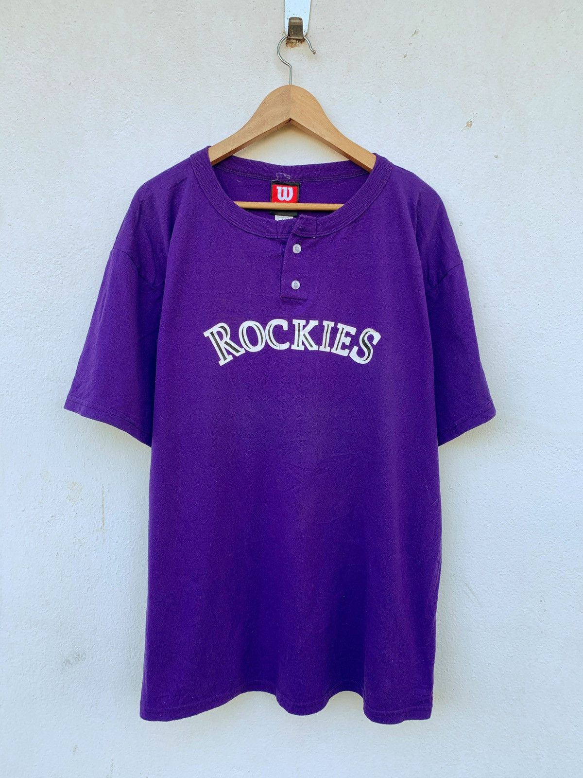 Sports Specialties Vintage Wilson Rockies Tee Size US XL / EU 56 / 4 - 1 Thumbnail