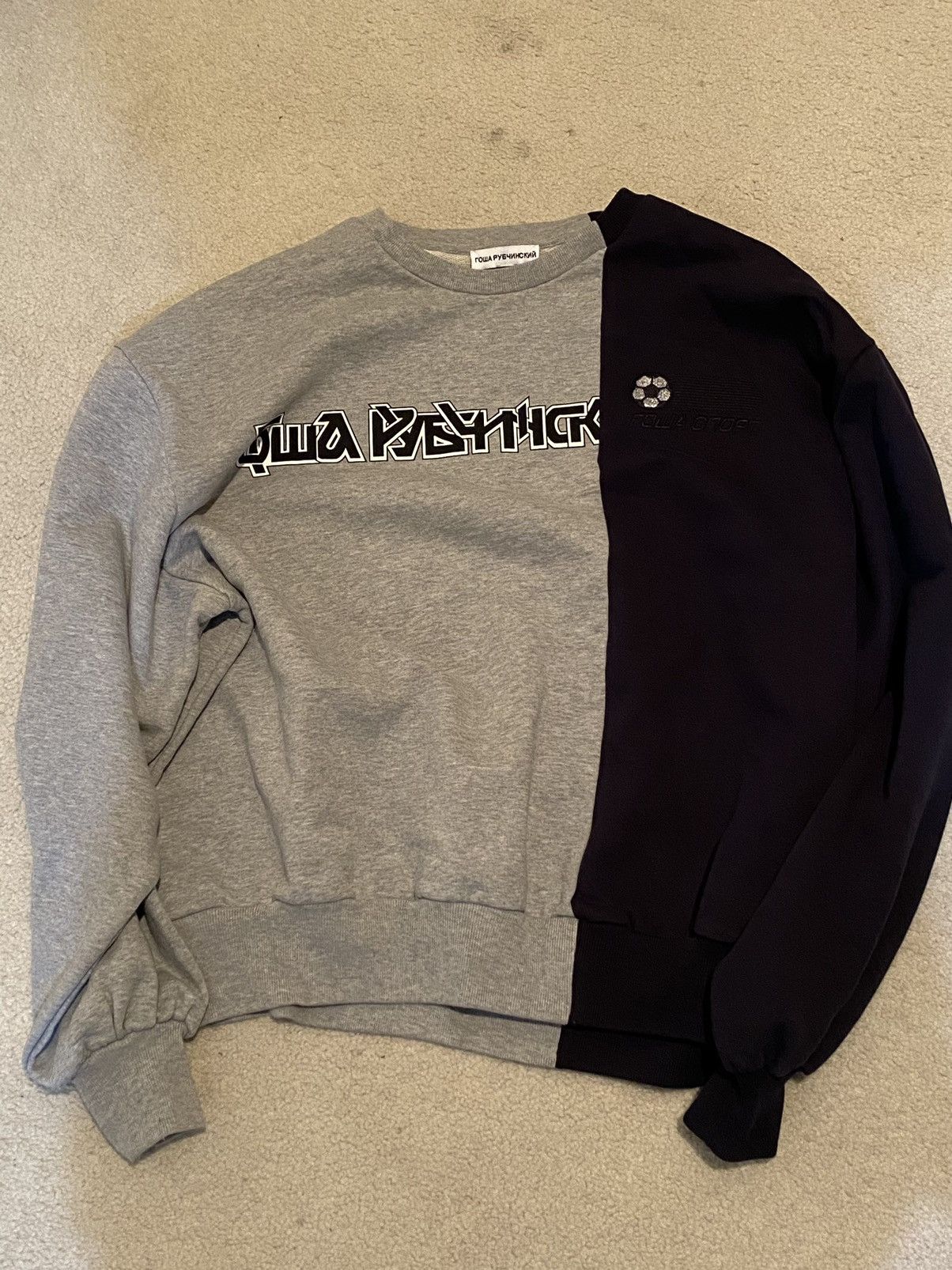 Gosha Rubchinskiy GOSHA RUBCHINSKIY SPLIT CREWNECK SS 18 Grailed