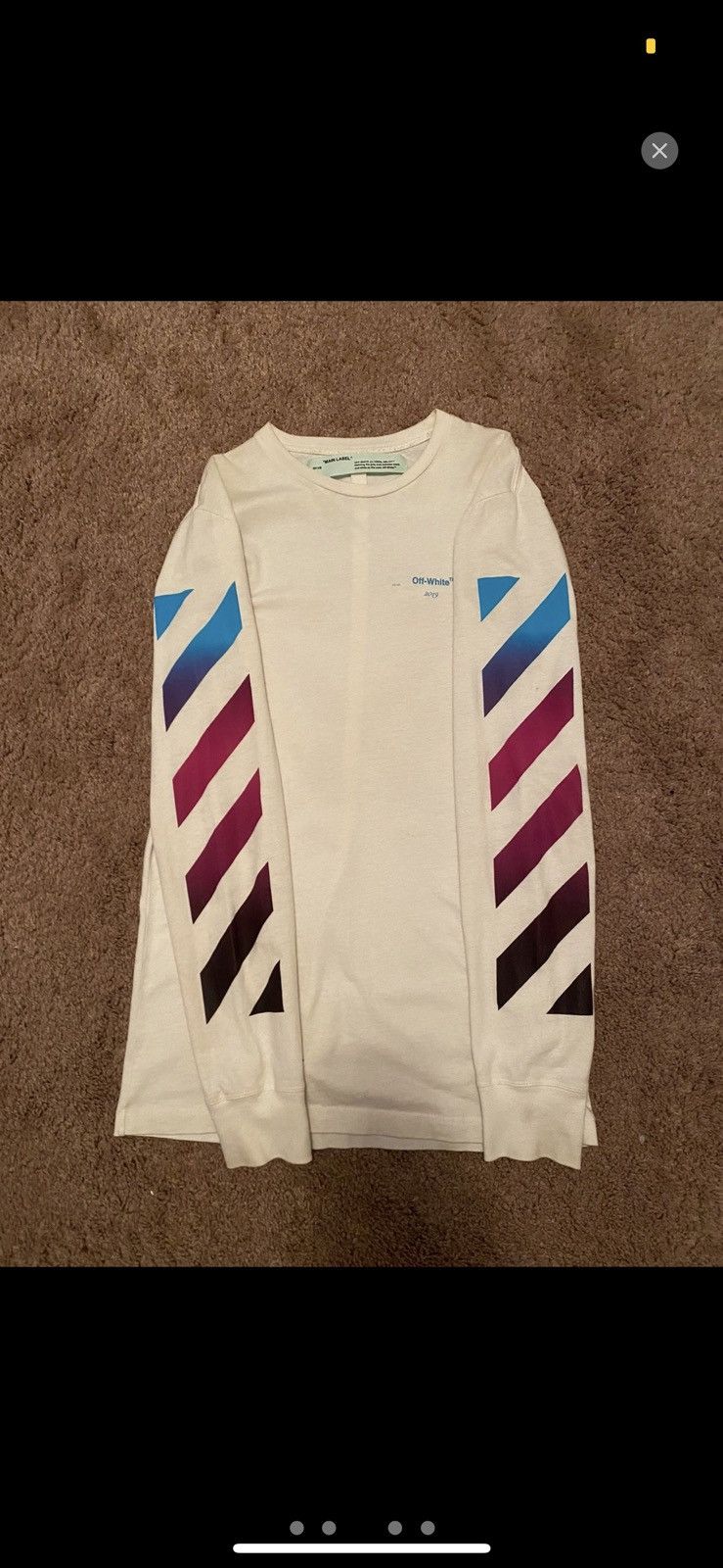 Off white diagonal gradient tee best sale