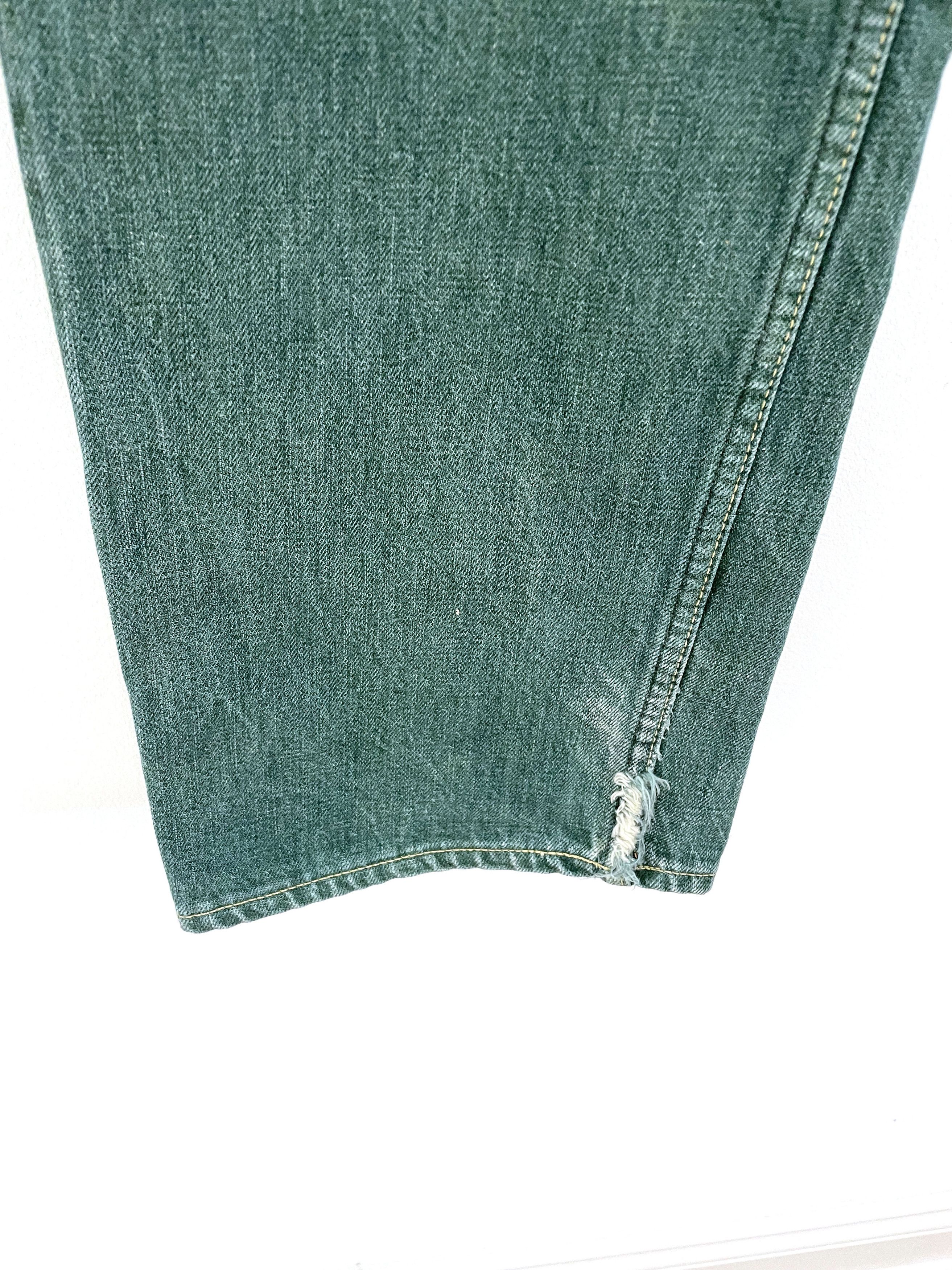 Kapital No. 4 Green Denim Size US 30 / EU 46 - 3 Thumbnail