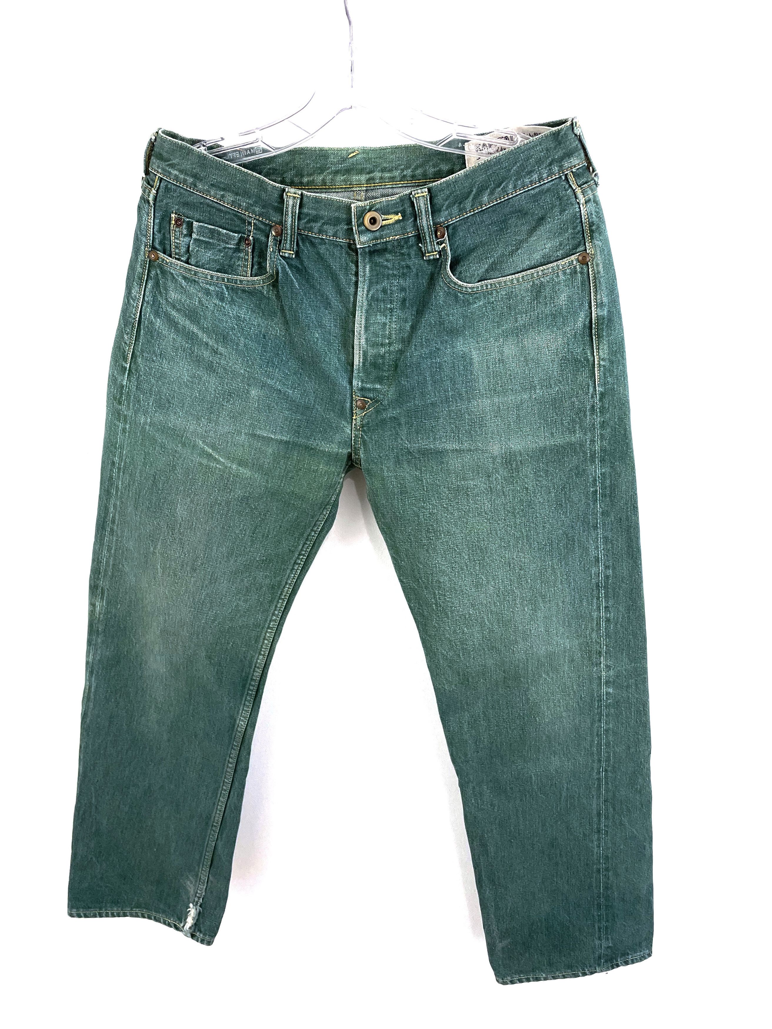 Kapital No. 4 Green Denim Size US 30 / EU 46 - 2 Thumbnail