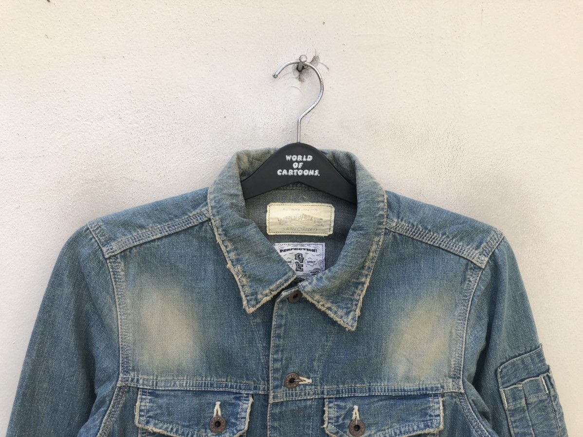 Big John Big John X Grime Effect Used Look Distressed Denim Jacket Size US M / EU 48-50 / 2 - 4 Thumbnail