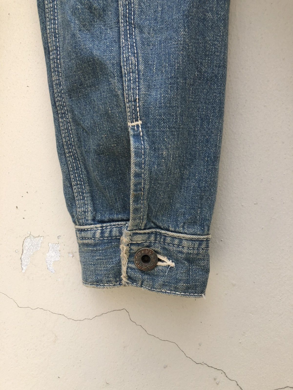 Big John Big John X Grime Effect Used Look Distressed Denim Jacket Size US M / EU 48-50 / 2 - 11 Thumbnail
