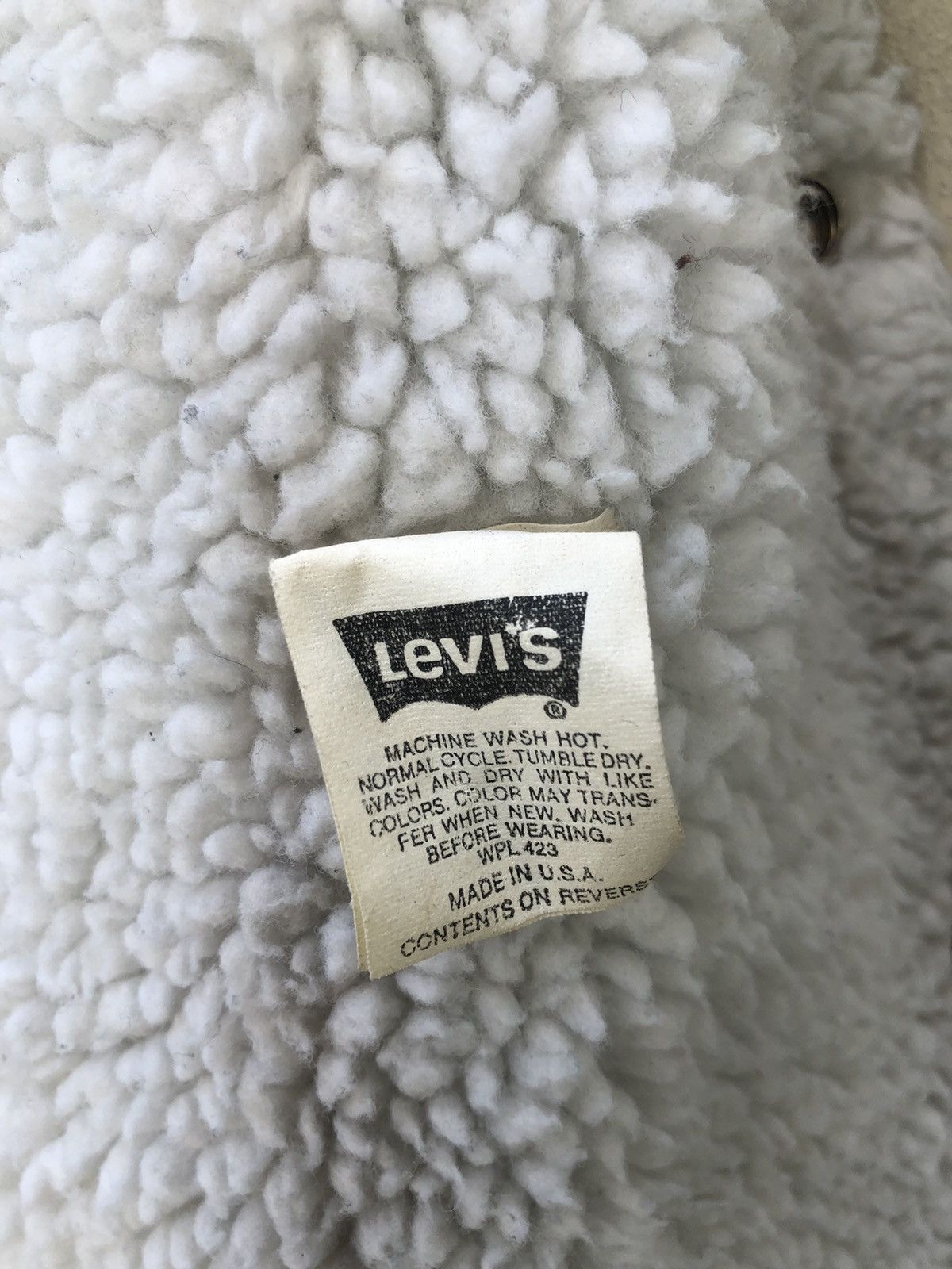 Levi's Vintage 1991 Levi’s Sherpa Faded Blue Denim Trucker Jacket Size US L / EU 52-54 / 3 - 16 Thumbnail