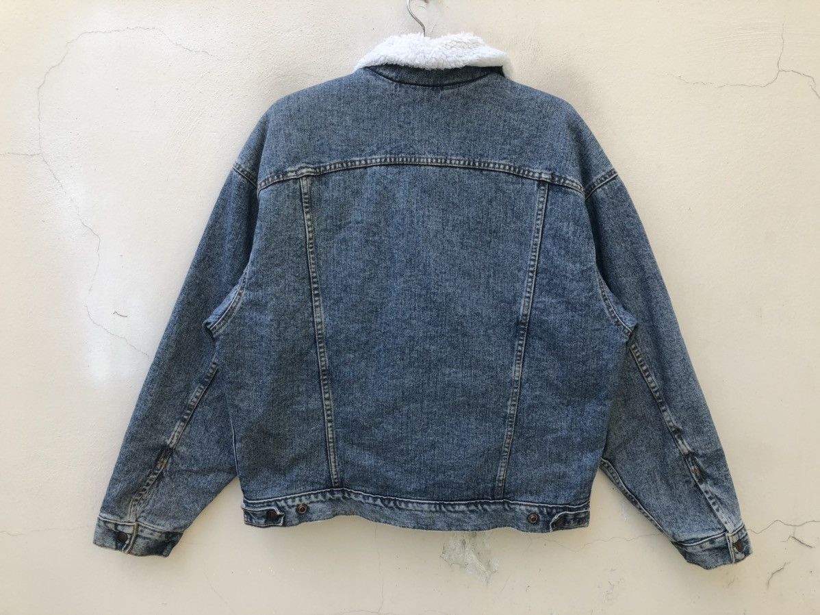 Levi's Vintage 1991 Levi’s Sherpa Faded Blue Denim Trucker Jacket Size US L / EU 52-54 / 3 - 9 Thumbnail