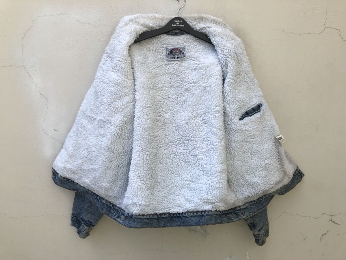 Levi's Vintage 1991 Levi’s Sherpa Faded Blue Denim Trucker Jacket Size US L / EU 52-54 / 3 - 14 Thumbnail