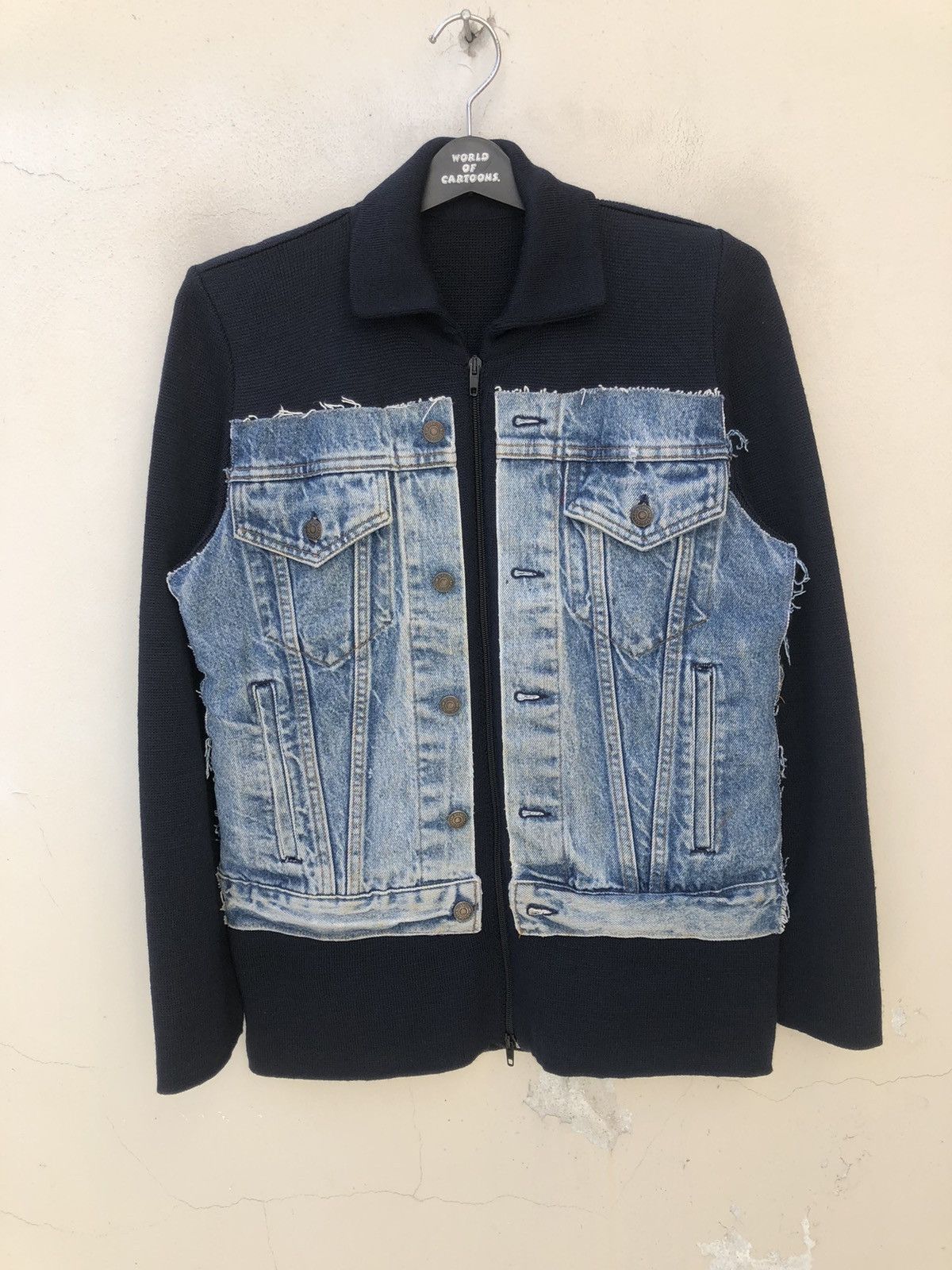 Levi's Vintage 90s Levi’s Rebuild Hybrid Denim Wool Jacket Size US M / EU 48-50 / 2 - 6 Thumbnail