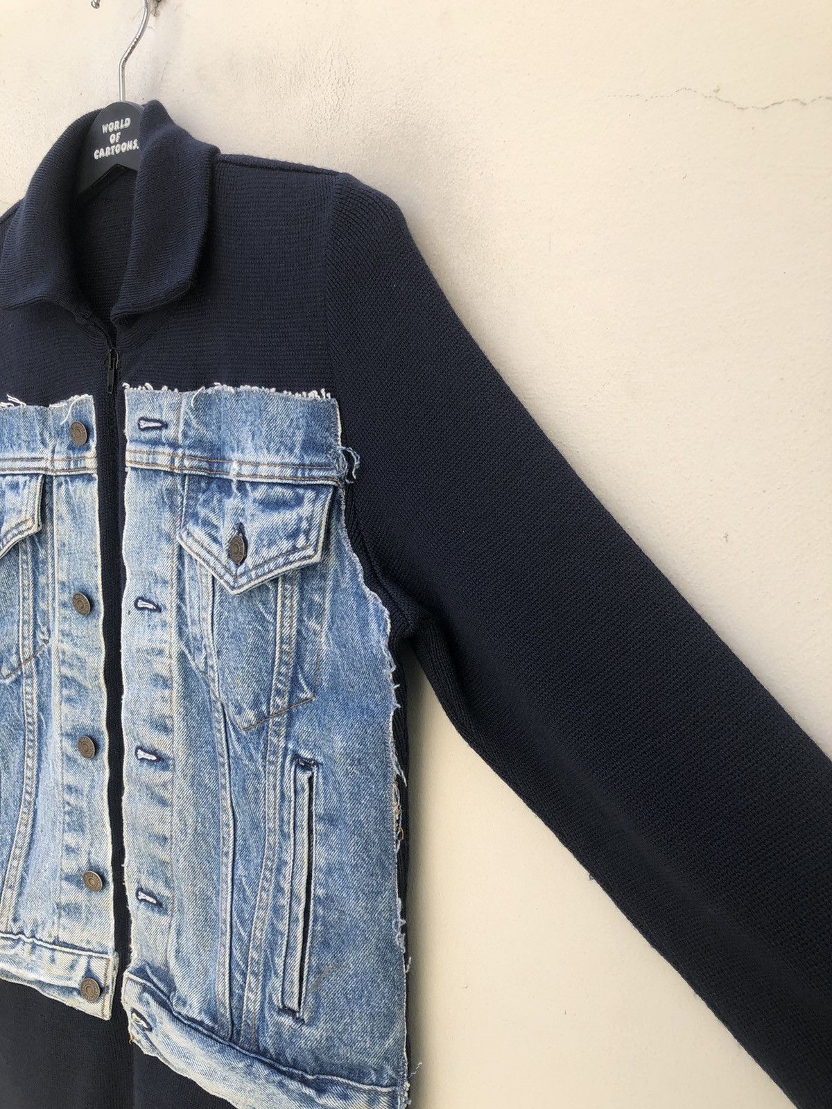 Levi's Vintage 90s Levi’s Rebuild Hybrid Denim Wool Jacket Size US M / EU 48-50 / 2 - 12 Thumbnail