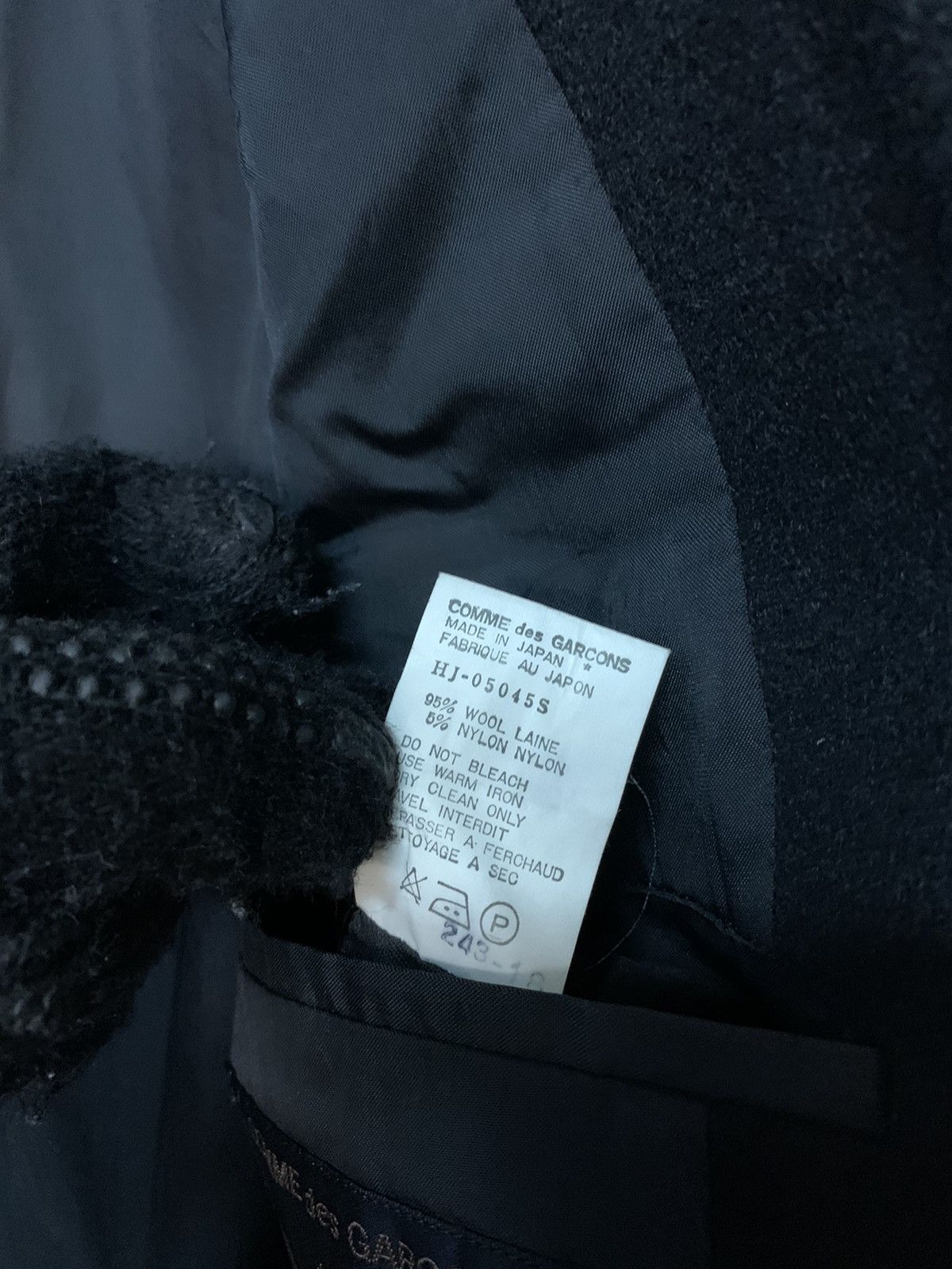 Comme des Garcons Homme Plus Vintage Comme Des Garçon Homme Wool Coat Made In Japan Size US S / EU 44-46 / 1 - 8 Thumbnail