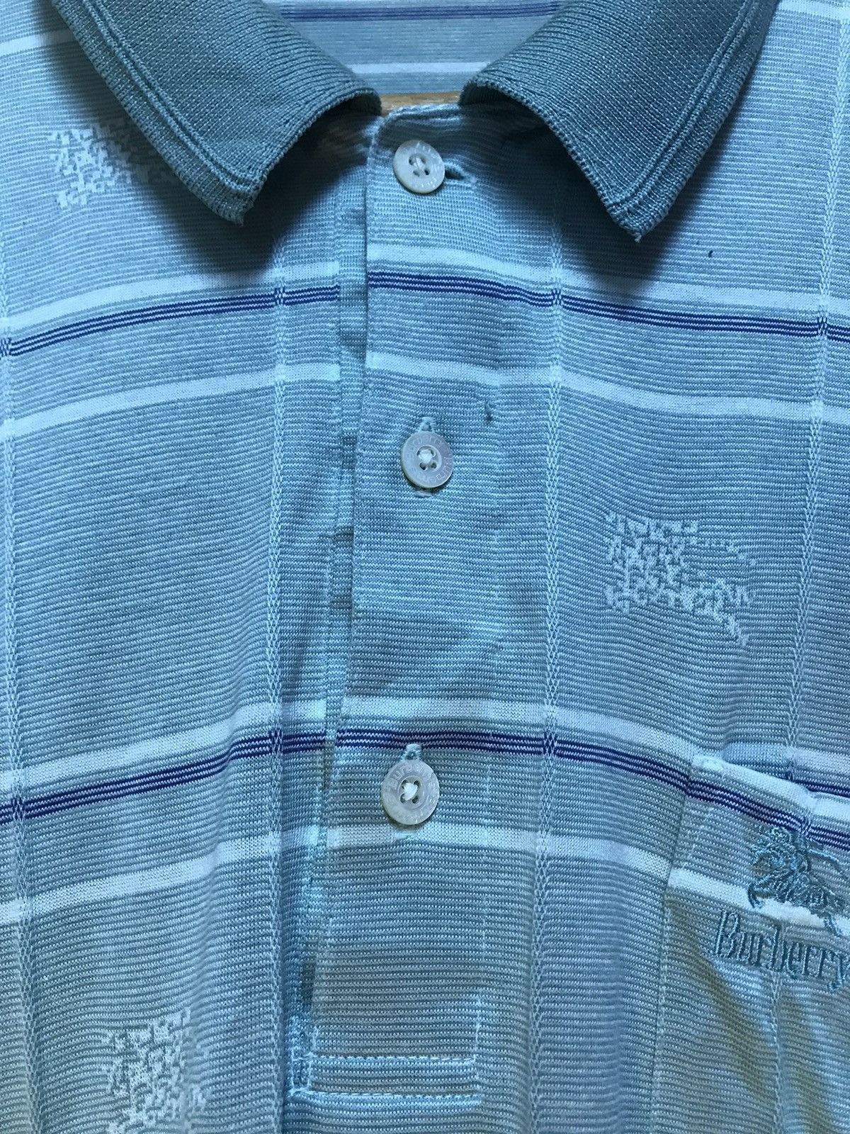 Burberry Vintage Burberrys polos long sleeve full print Size US L / EU 52-54 / 3 - 4 Thumbnail