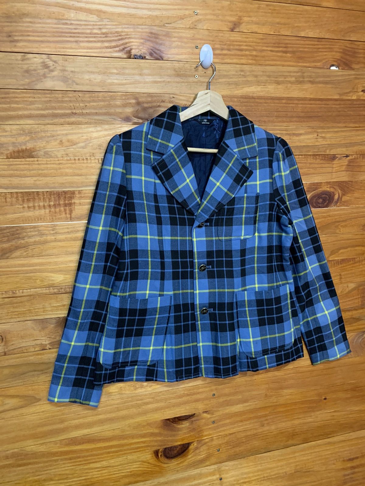 Japanese Brand Super lovers New Waves Checkered Punk Street Fashion Jacket Size US M / EU 48-50 / 2 - 2 Thumbnail