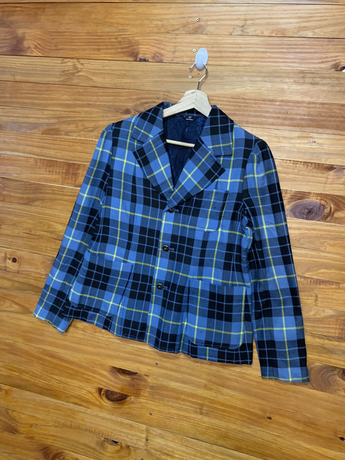 Japanese Brand Super lovers New Waves Checkered Punk Street Fashion Jacket Size US M / EU 48-50 / 2 - 3 Thumbnail