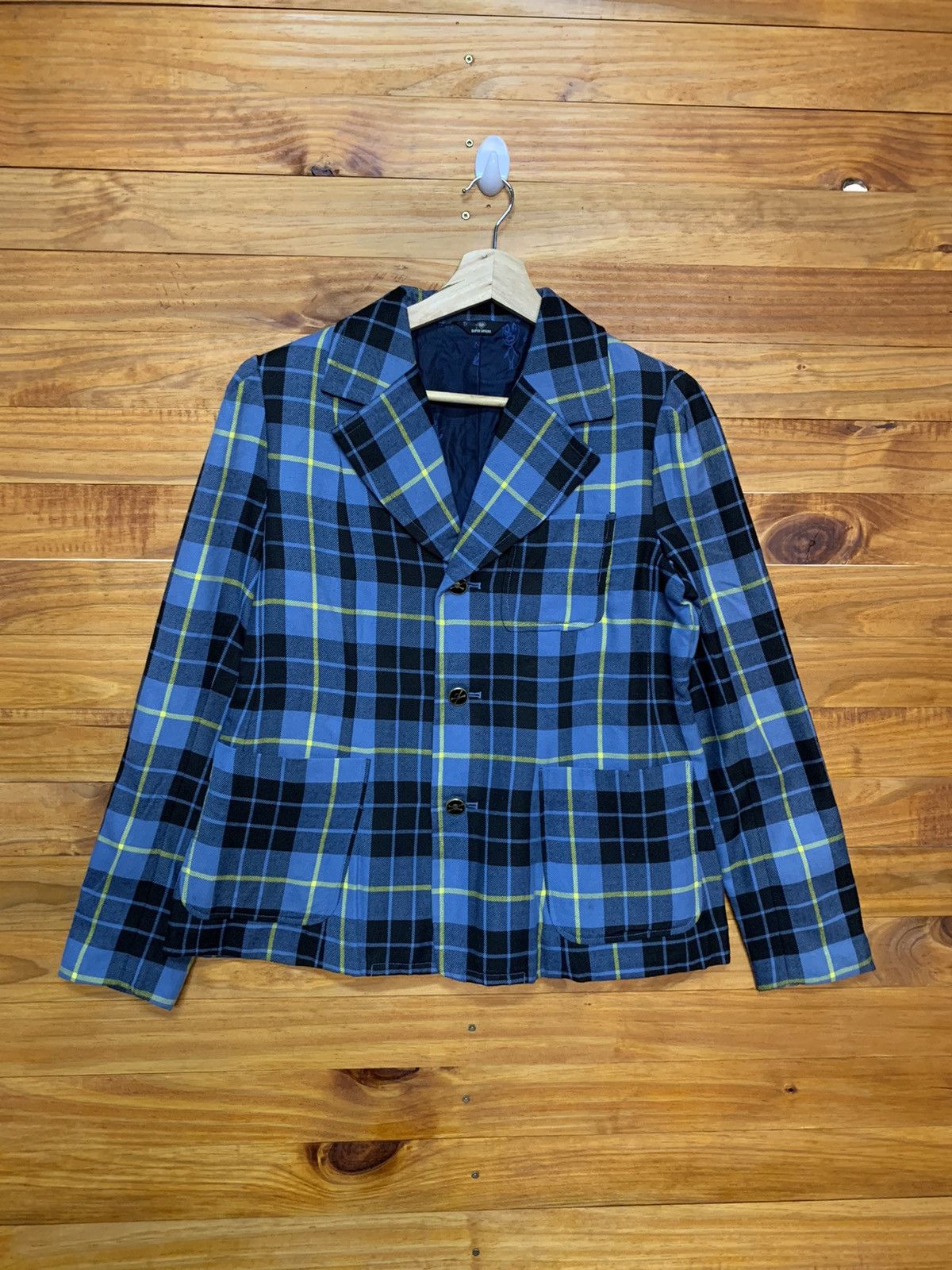 Japanese Brand Super lovers New Waves Checkered Punk Street Fashion Jacket Size US M / EU 48-50 / 2 - 1 Thumbnail