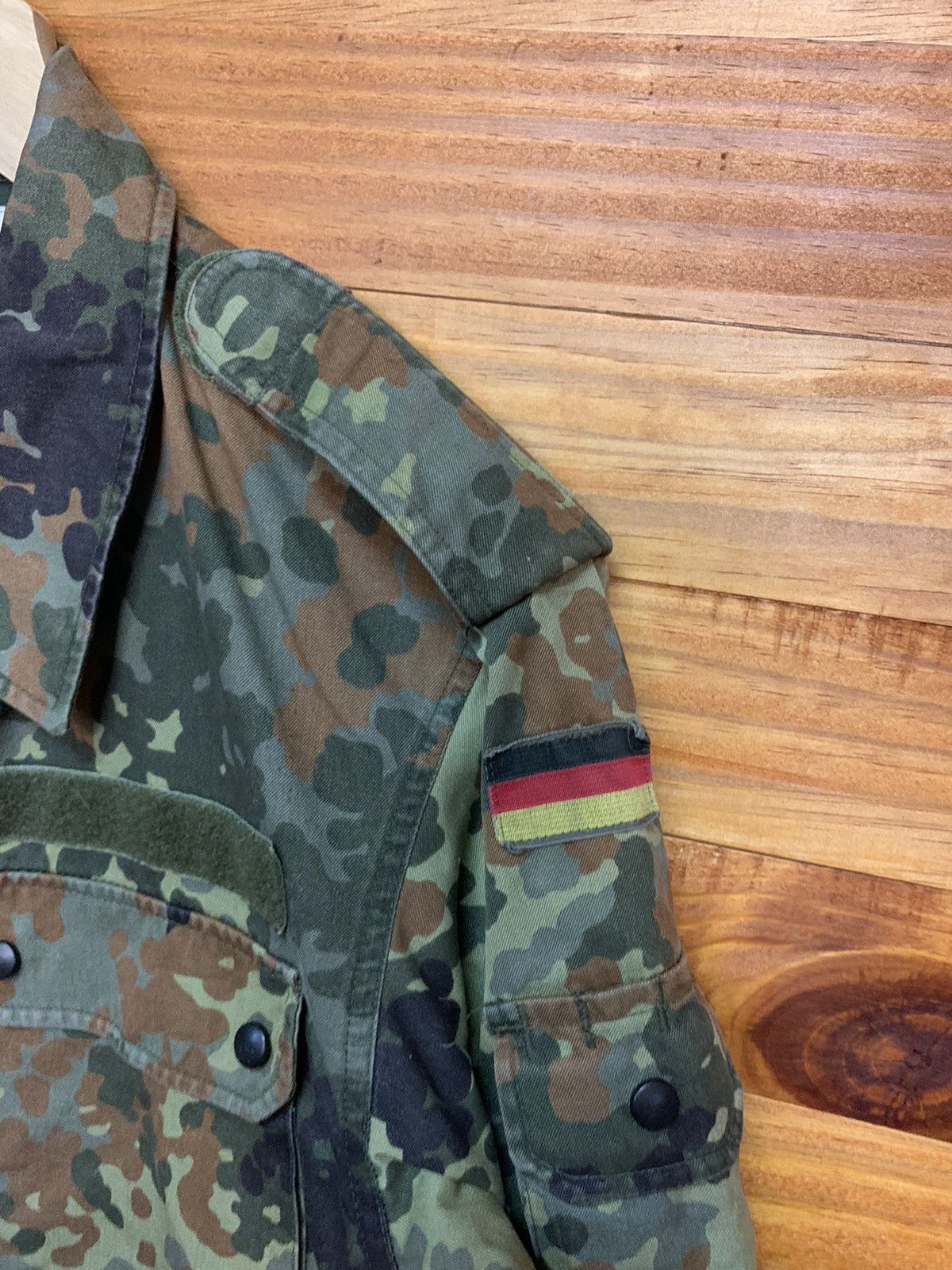 Vintage Flacktarn GERMAN ARMY Jacket Camouflage CAMO Military Shirt Size US M / EU 48-50 / 2 - 5 Thumbnail