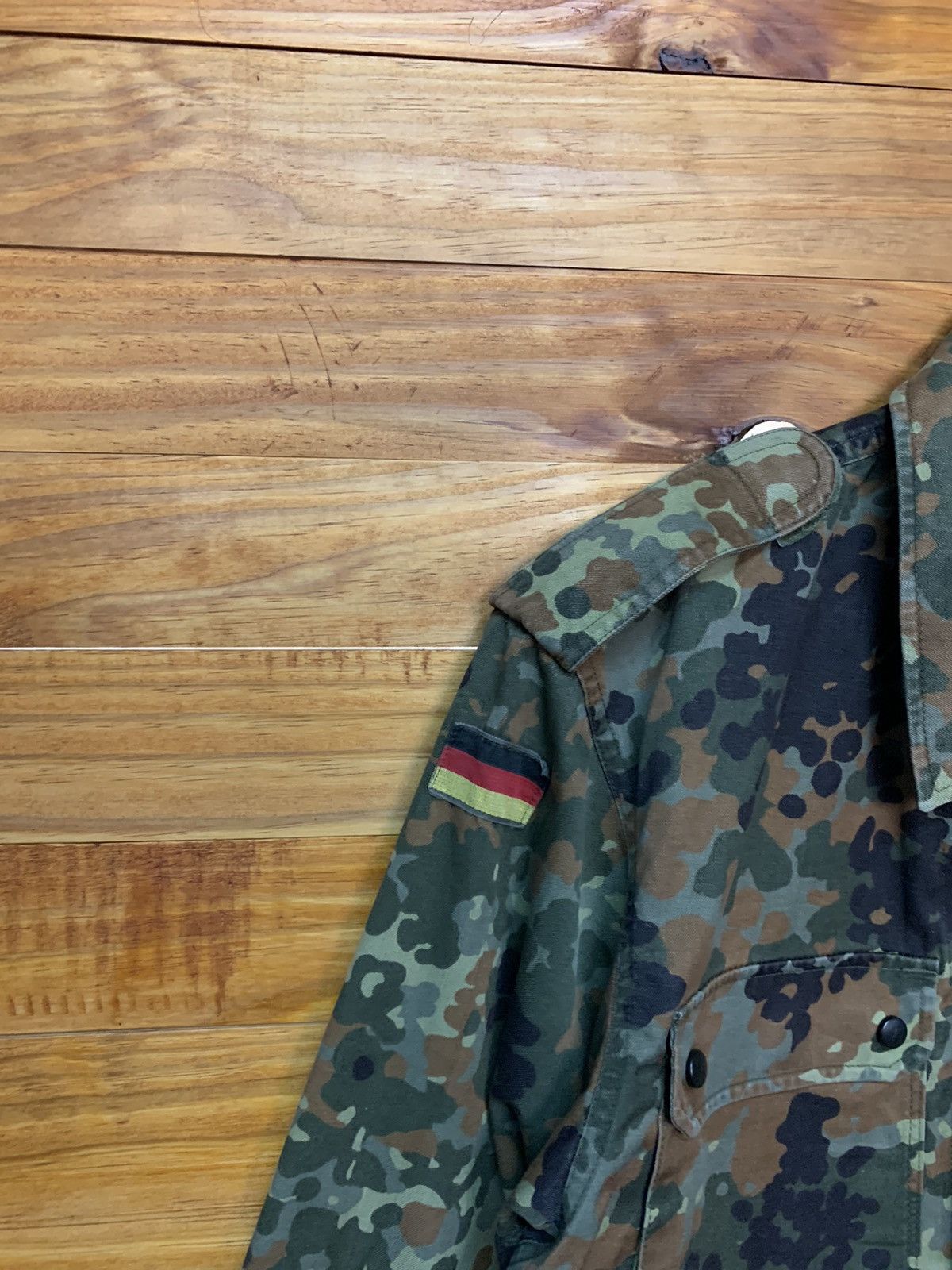 Vintage Flacktarn GERMAN ARMY Jacket Camouflage CAMO Military Shirt Size US M / EU 48-50 / 2 - 6 Thumbnail