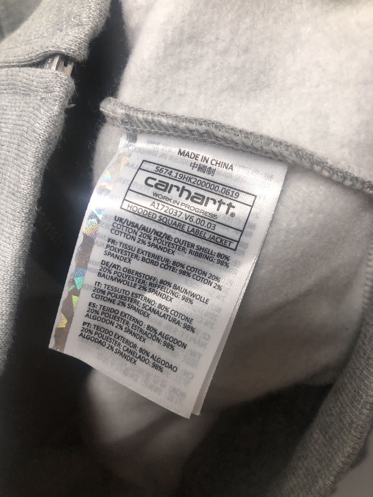 Carhartt Wip carhartt hooded square label jacket | Grailed