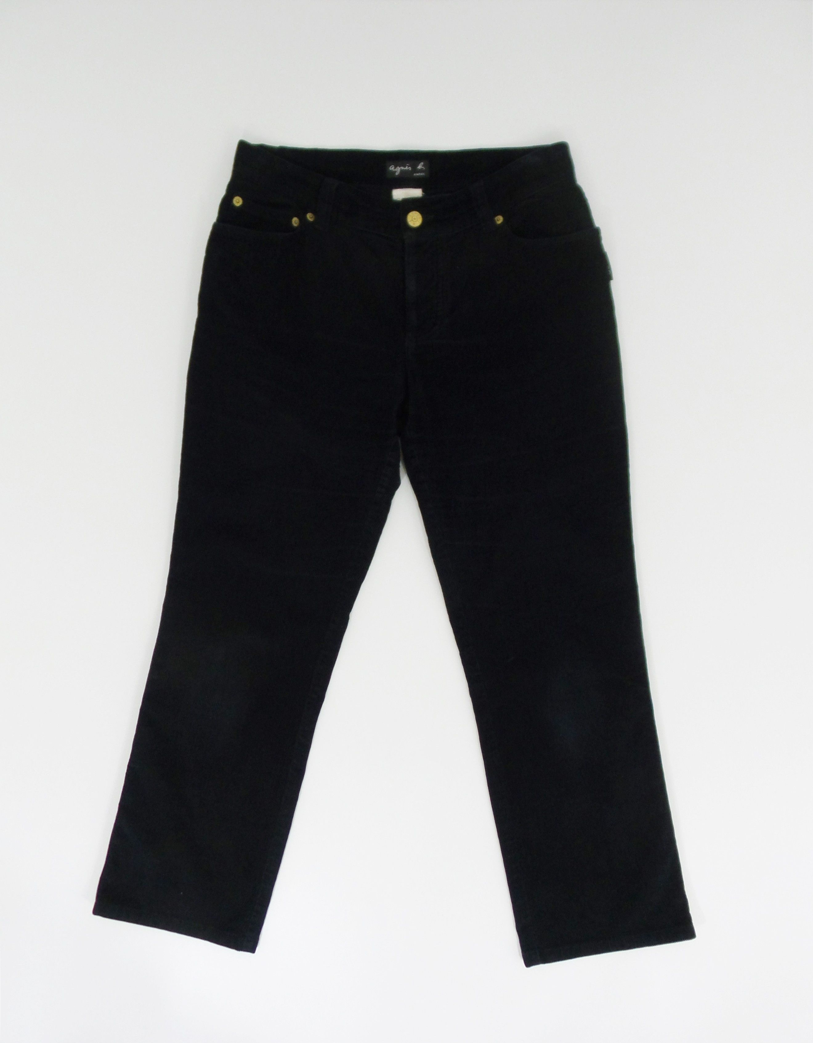 Designer × agnes b. Agnes B. Corduroy Button Fly Jeans W29xL35.5 Size US 29 - 1 Thumbnail