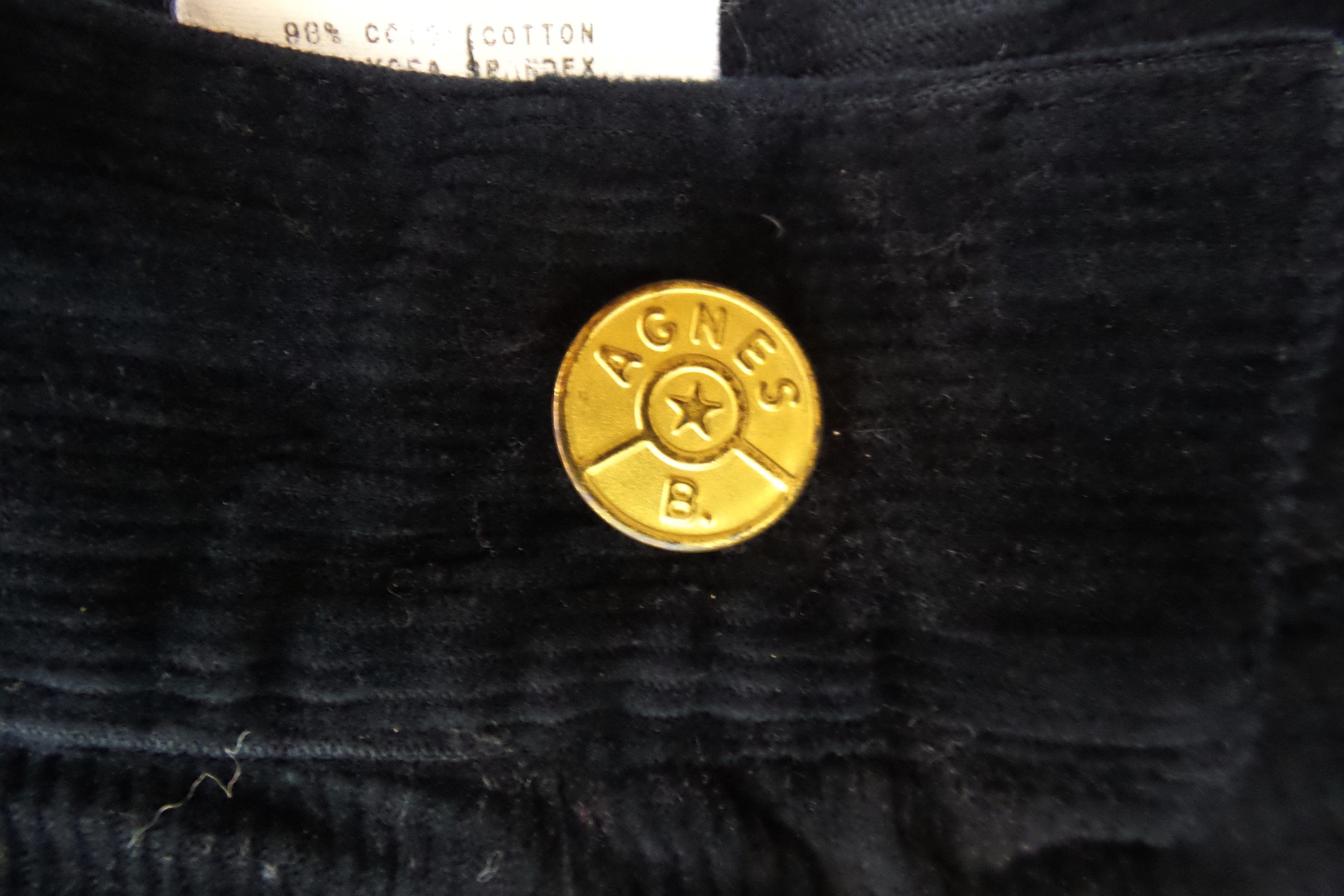 Designer × agnes b. Agnes B. Corduroy Button Fly Jeans W29xL35.5 Size US 29 - 3 Thumbnail