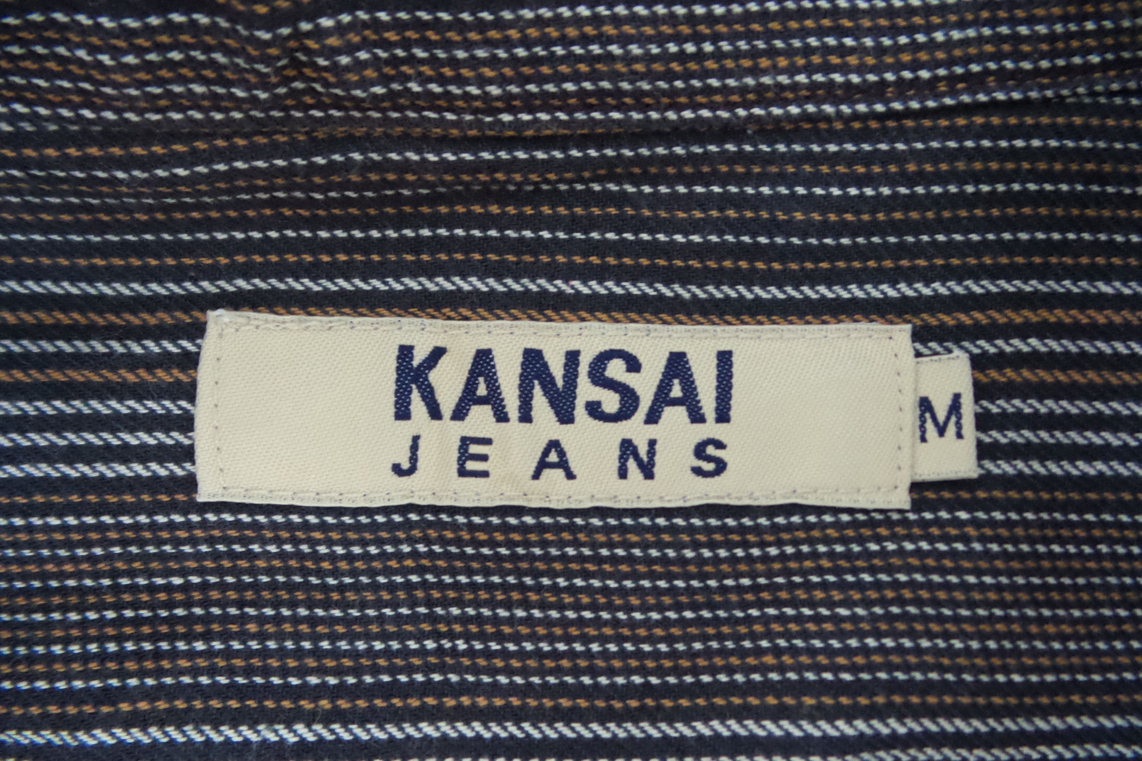 Japanese Brand × Kansai Yamamoto Kansai Jeans Double Pockets Stripes Jackets Size US M / EU 48-50 / 2 - 3 Thumbnail