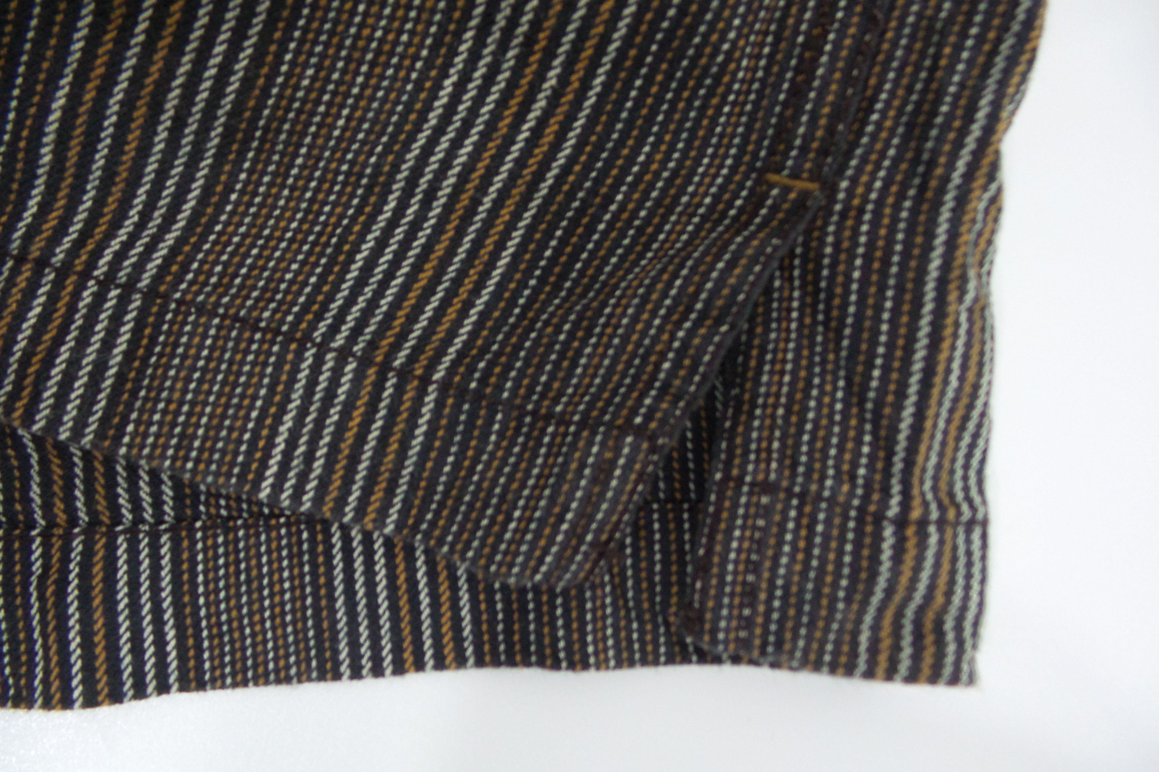Japanese Brand × Kansai Yamamoto Kansai Jeans Double Pockets Stripes Jackets Size US M / EU 48-50 / 2 - 7 Thumbnail
