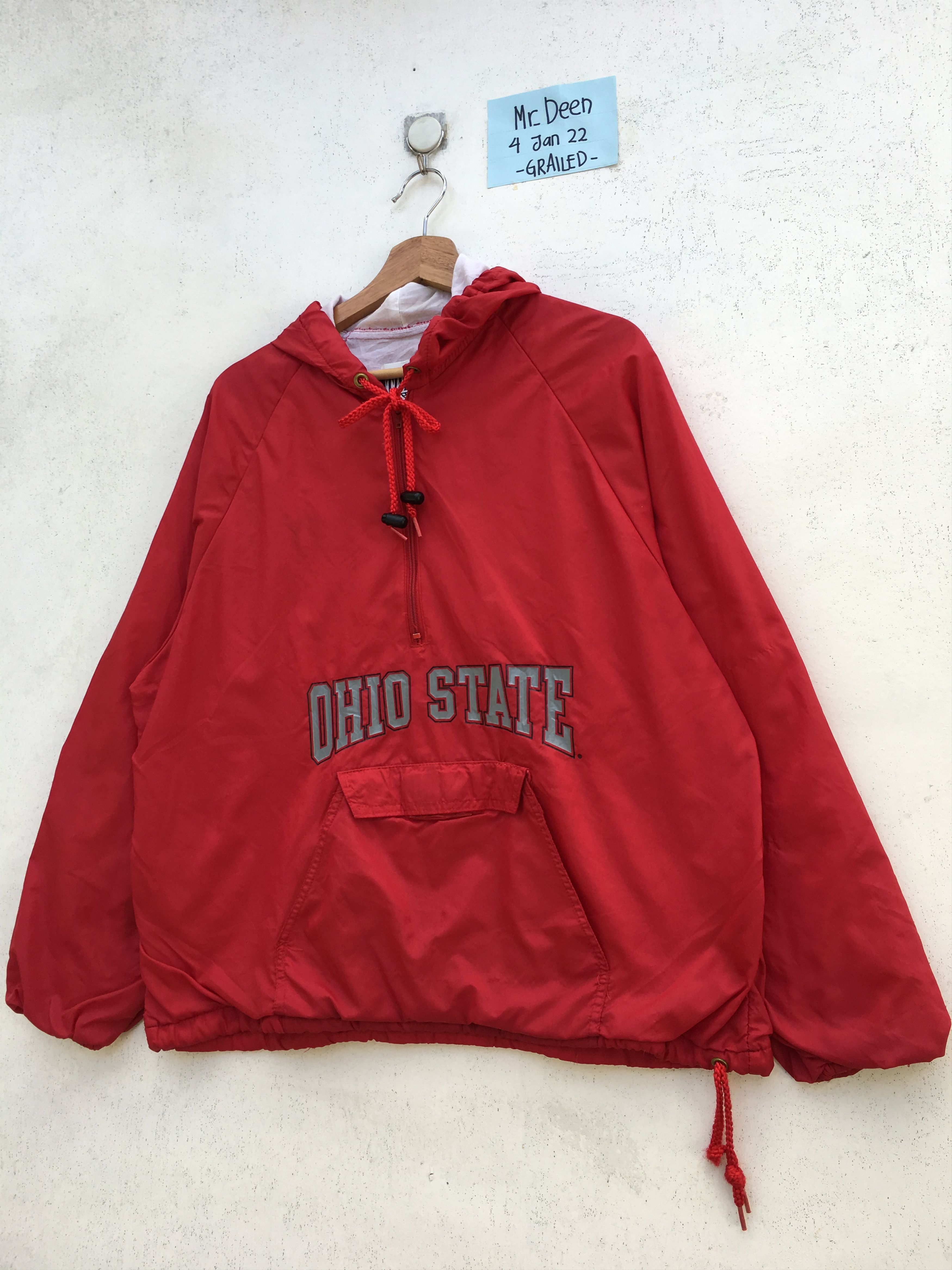 Vintage Vintage Ohio State Pull Up Windbreaker Size US L / EU 52-54 / 3 - 4 Thumbnail