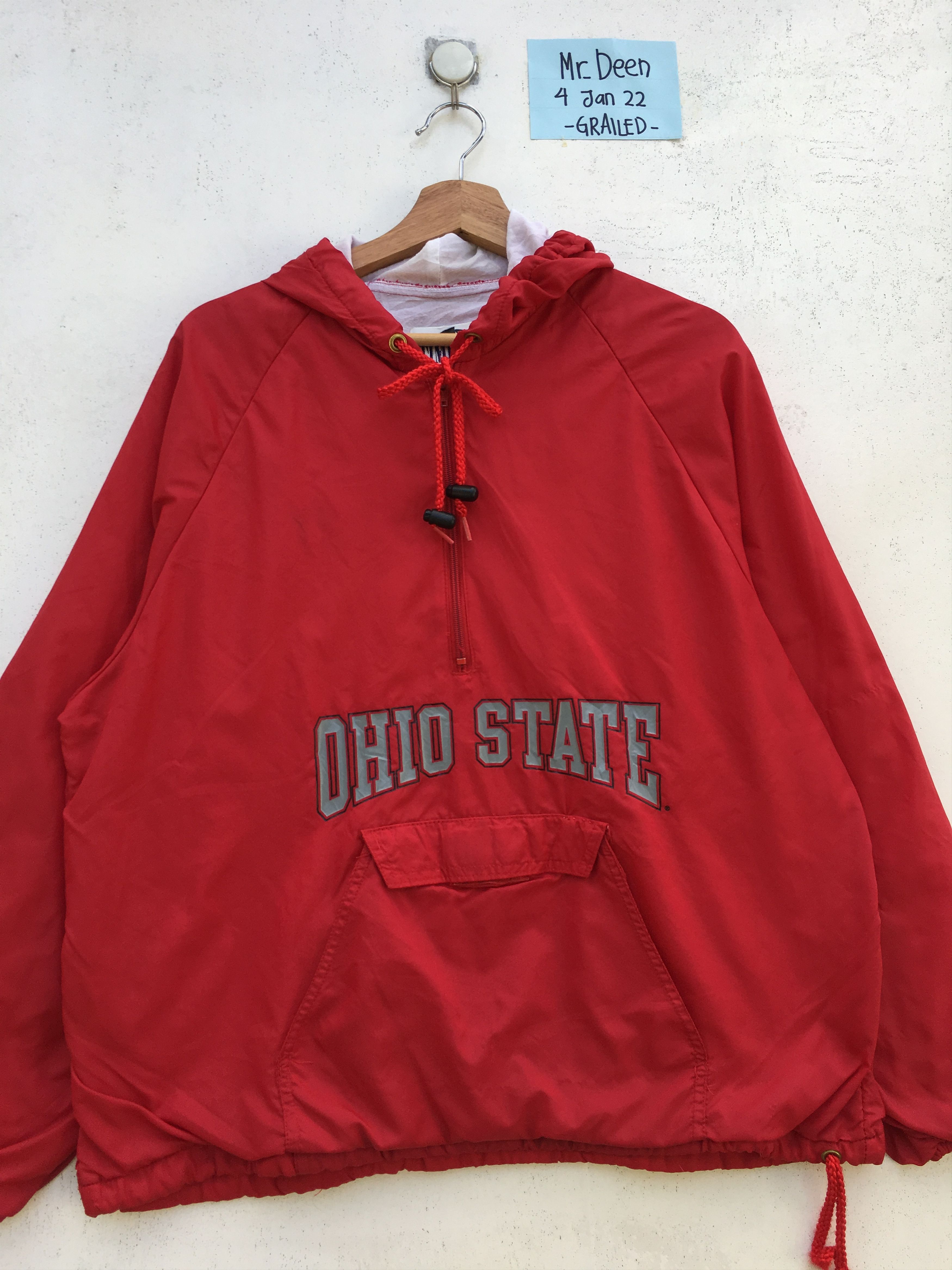 Vintage Vintage Ohio State Pull Up Windbreaker Size US L / EU 52-54 / 3 - 1 Thumbnail
