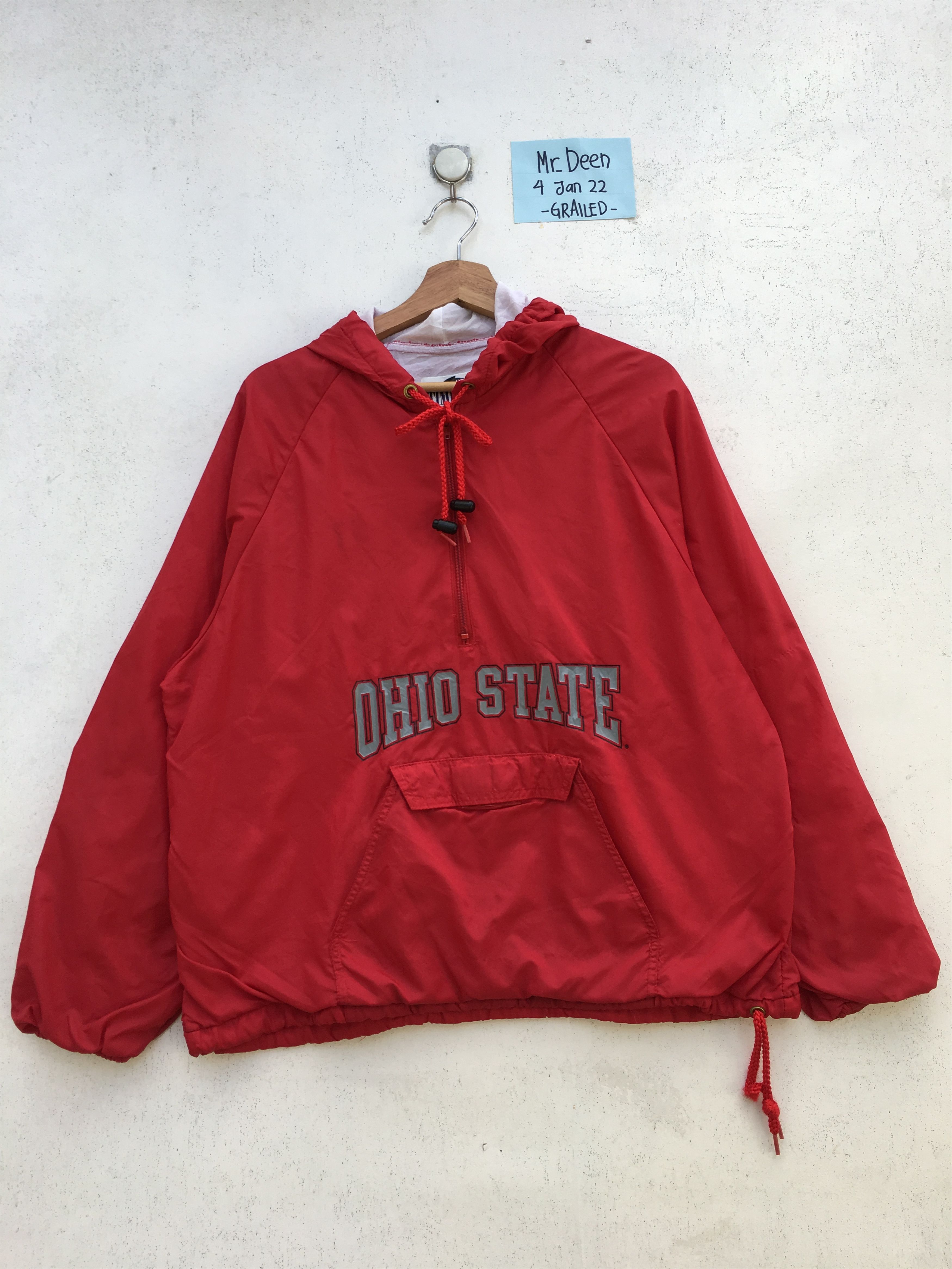 Vintage Vintage Ohio State Pull Up Windbreaker Size US L / EU 52-54 / 3 - 2 Thumbnail