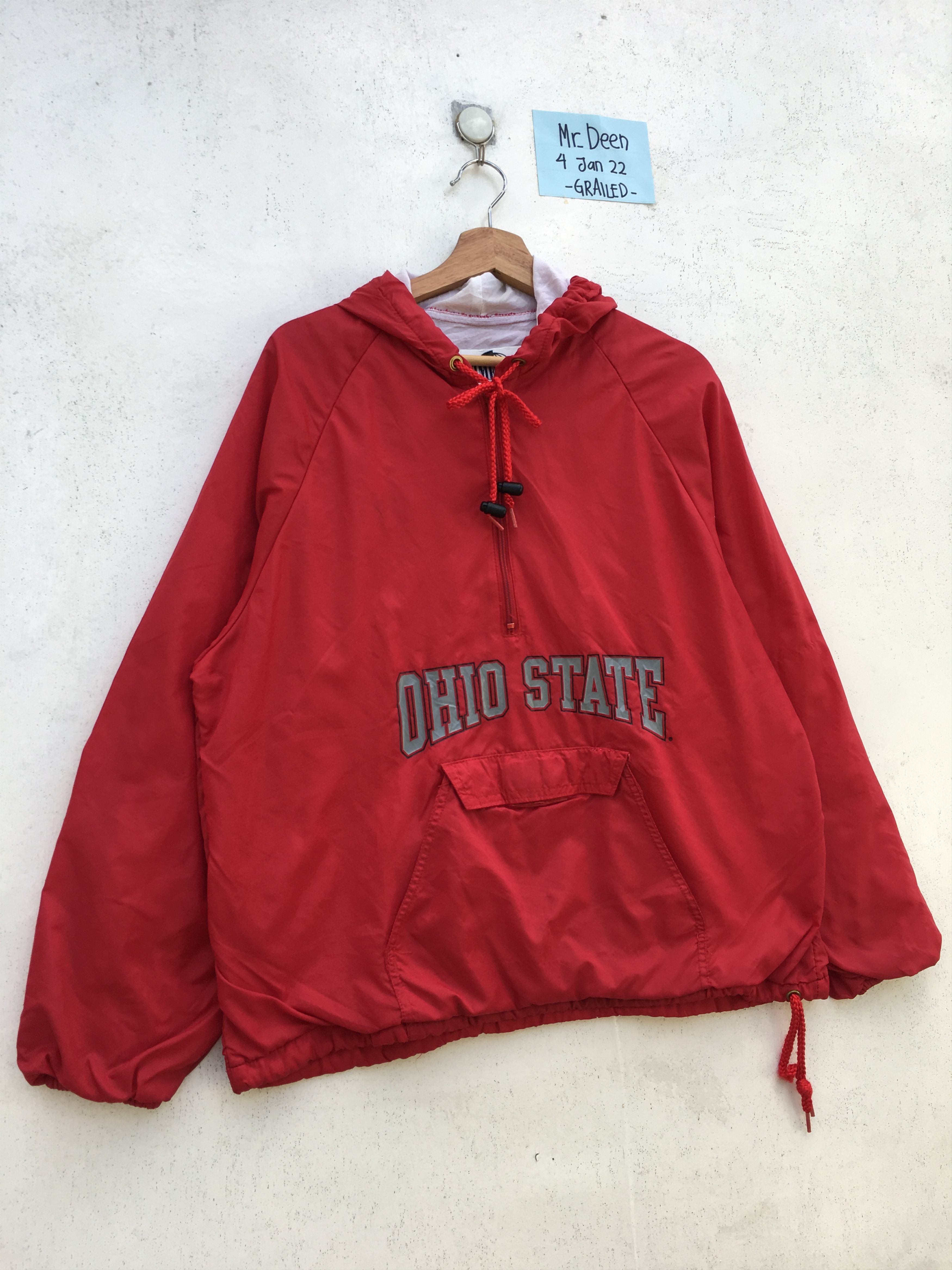 Vintage Vintage Ohio State Pull Up Windbreaker Size US L / EU 52-54 / 3 - 3 Thumbnail