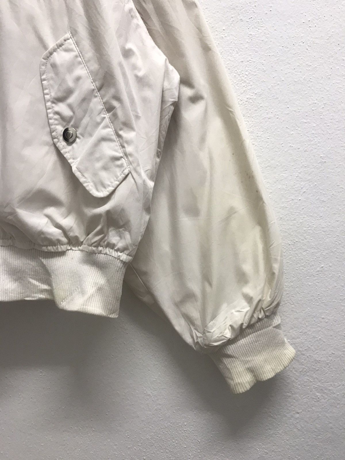 Vintage VINTAGE BOMBER JACKET NAVY FORCE UNIT WHITE Size US L / EU 52-54 / 3 - 6 Thumbnail