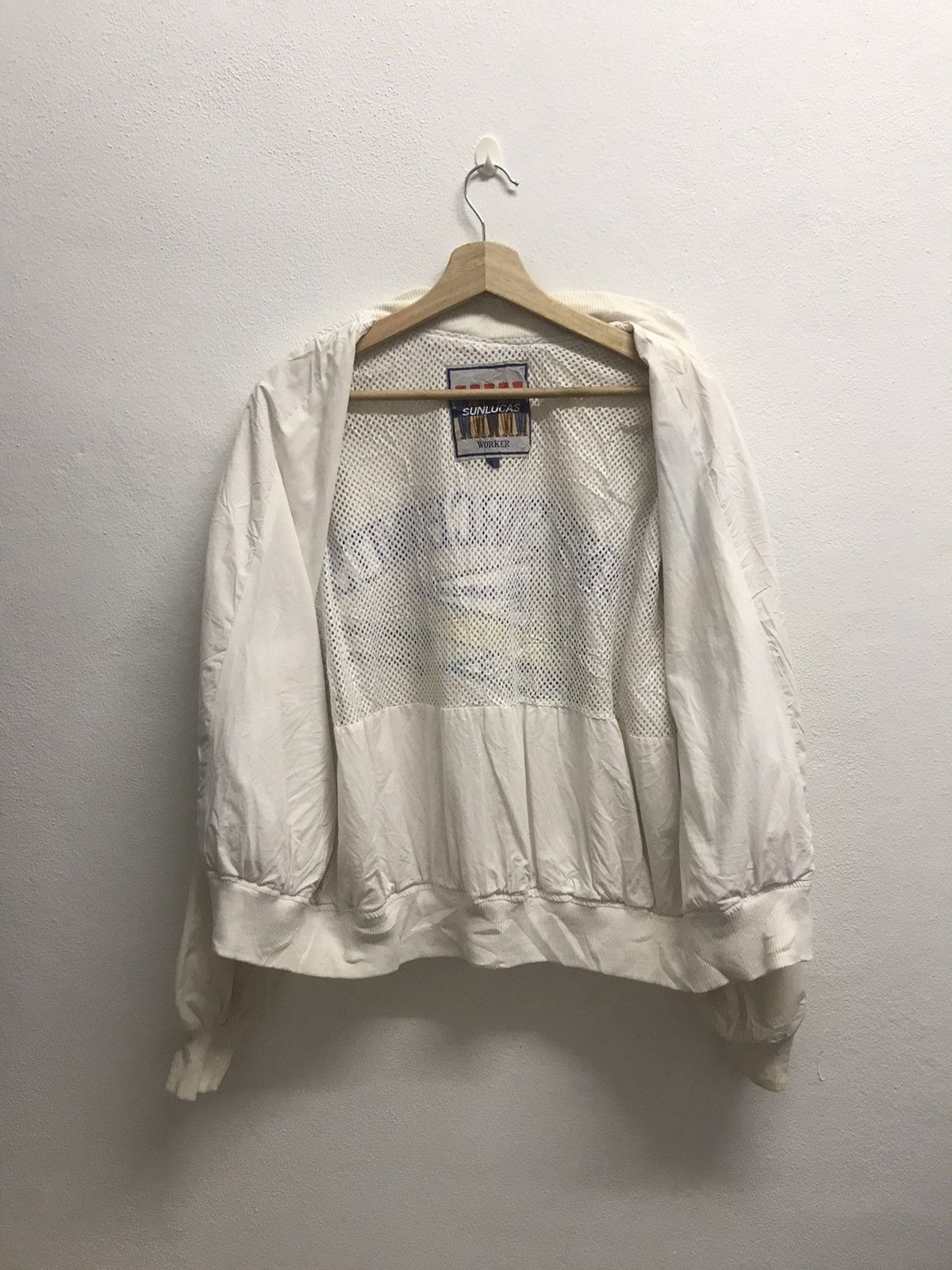 Vintage VINTAGE BOMBER JACKET NAVY FORCE UNIT WHITE Size US L / EU 52-54 / 3 - 3 Thumbnail