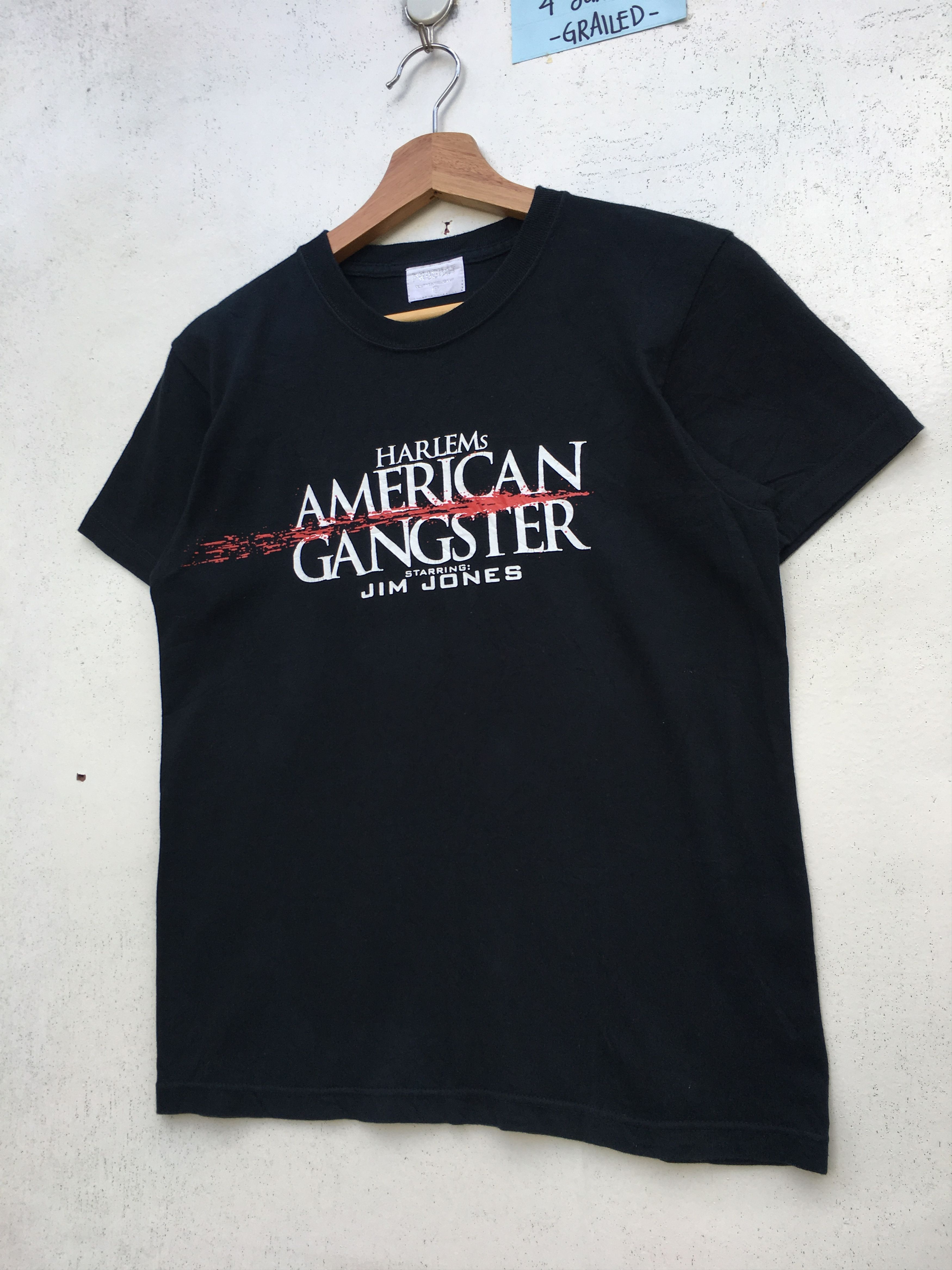 Vintage Rare Vintage American Gangsters Jim Jones Tshirt Size US S / EU 44-46 / 1 - 2 Thumbnail
