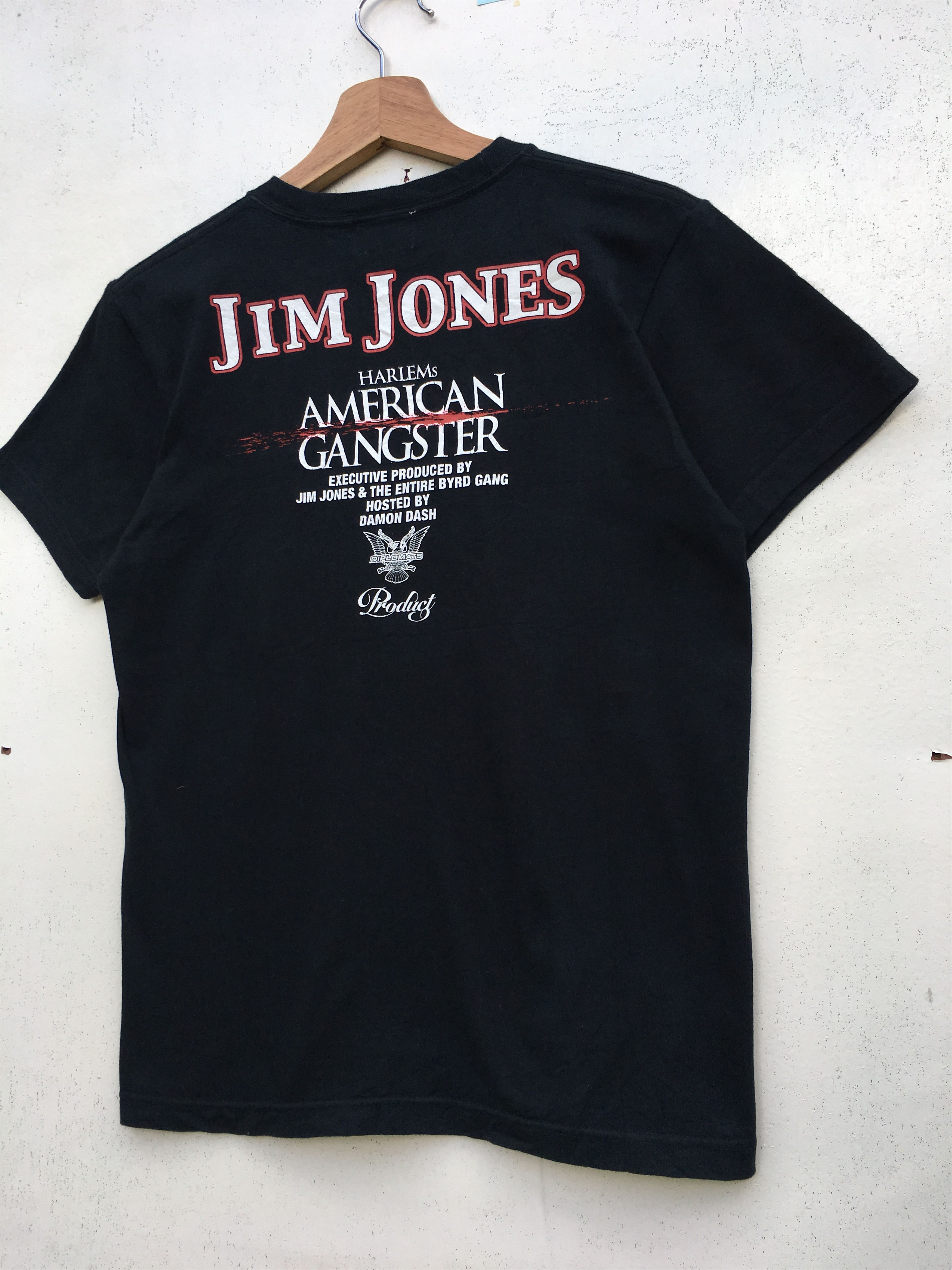 Vintage Rare Vintage American Gangsters Jim Jones Tshirt Size US S / EU 44-46 / 1 - 9 Thumbnail
