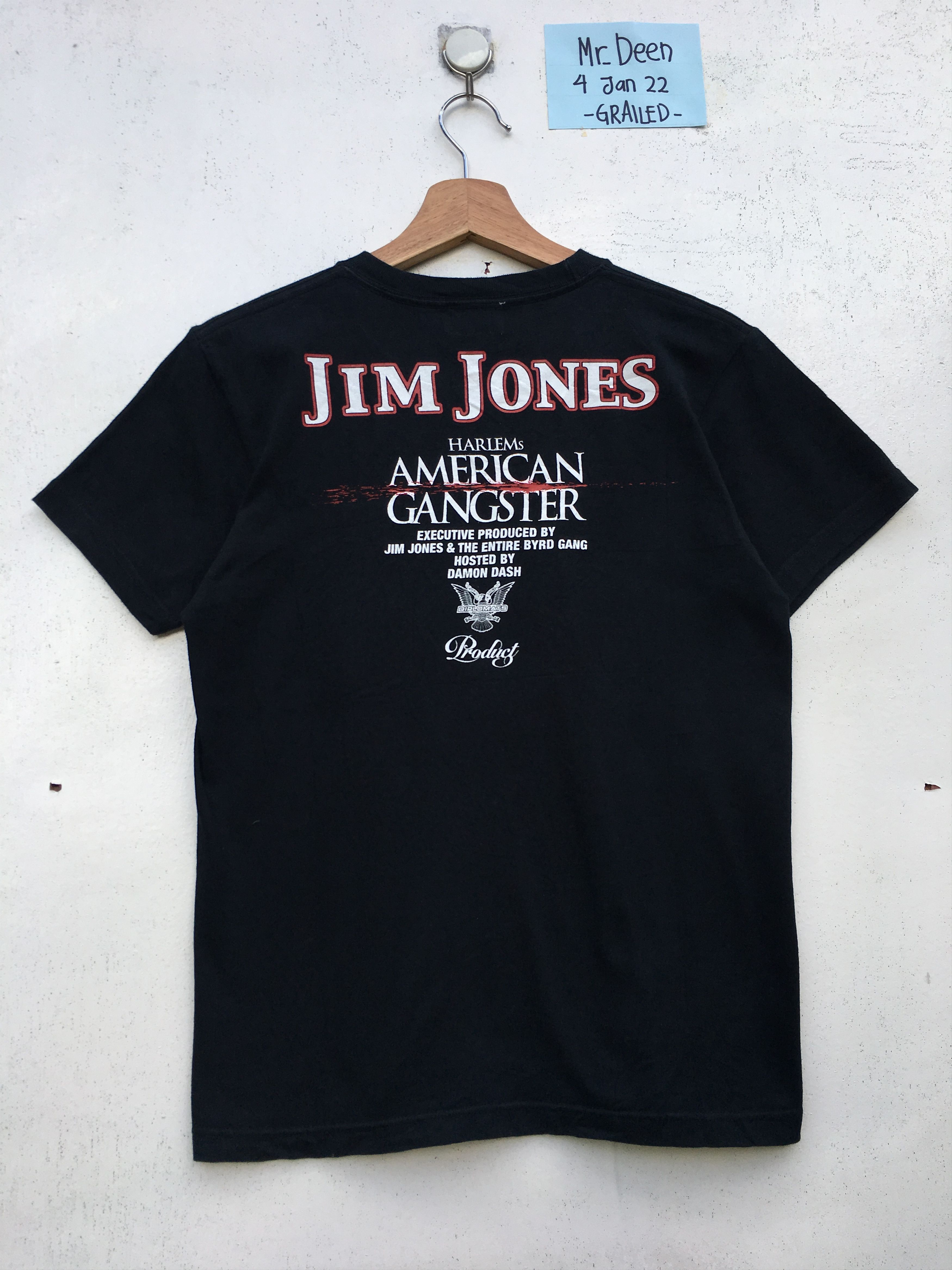 Vintage Rare Vintage American Gangsters Jim Jones Tshirt Size US S / EU 44-46 / 1 - 7 Thumbnail