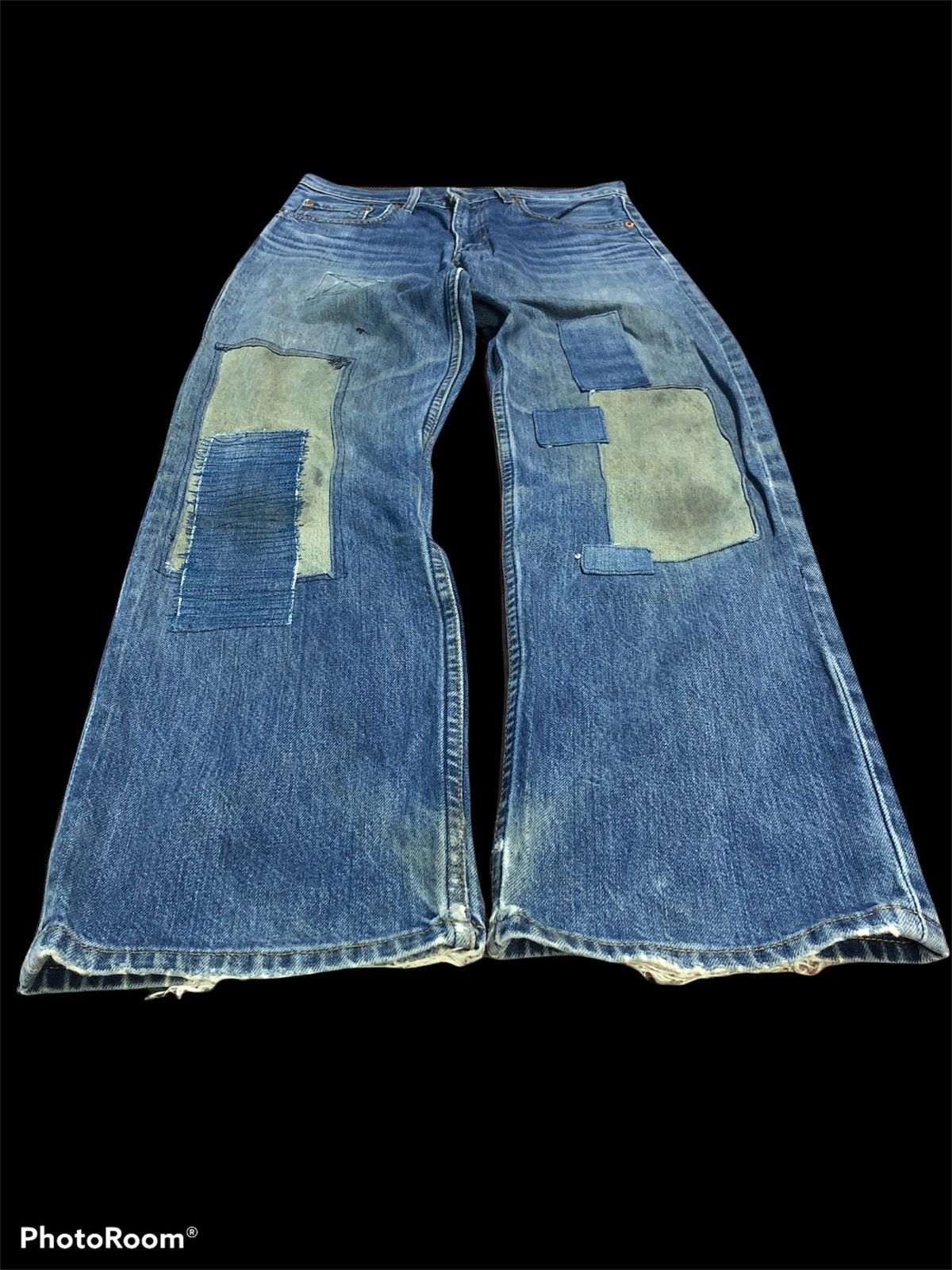 Levi's Levis 508 Dirty Custom Patches Denim Size US 28 / EU 44 - 5 Thumbnail