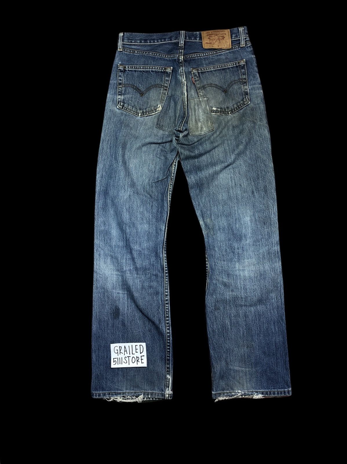 Levi's Levis 508 Dirty Custom Patches Denim Size US 28 / EU 44 - 2 Thumbnail