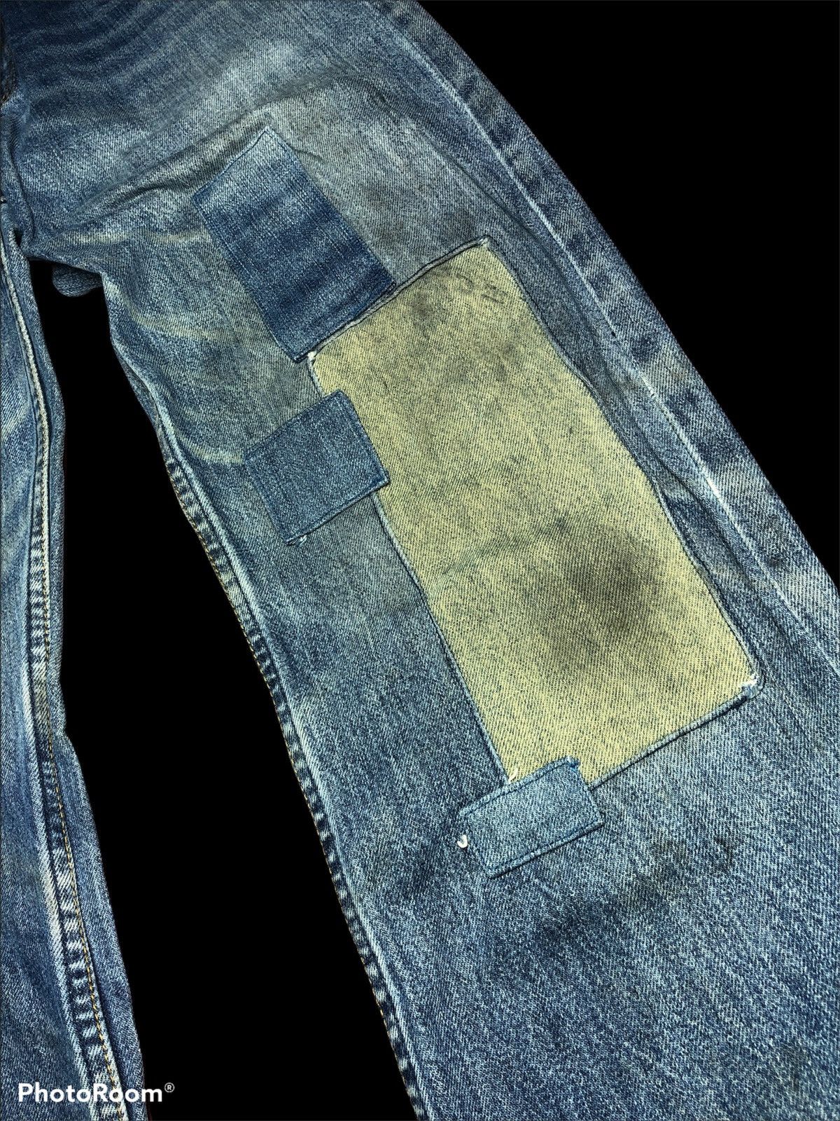Levi's Levis 508 Dirty Custom Patches Denim Size US 28 / EU 44 - 3 Thumbnail