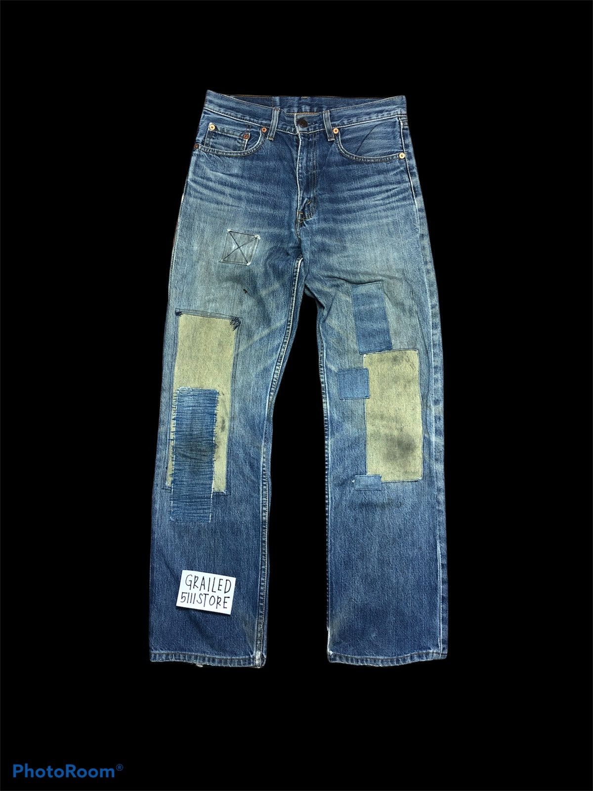 Levi's Levis 508 Dirty Custom Patches Denim Size US 28 / EU 44 - 1 Thumbnail