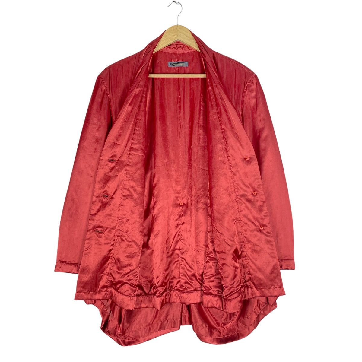 Issey Miyake × Vintage 🔥80s ISSEY MIYAKE Satin Spiral Button Jacket Size M / US 6-8 / IT 42-44 - 8 Thumbnail