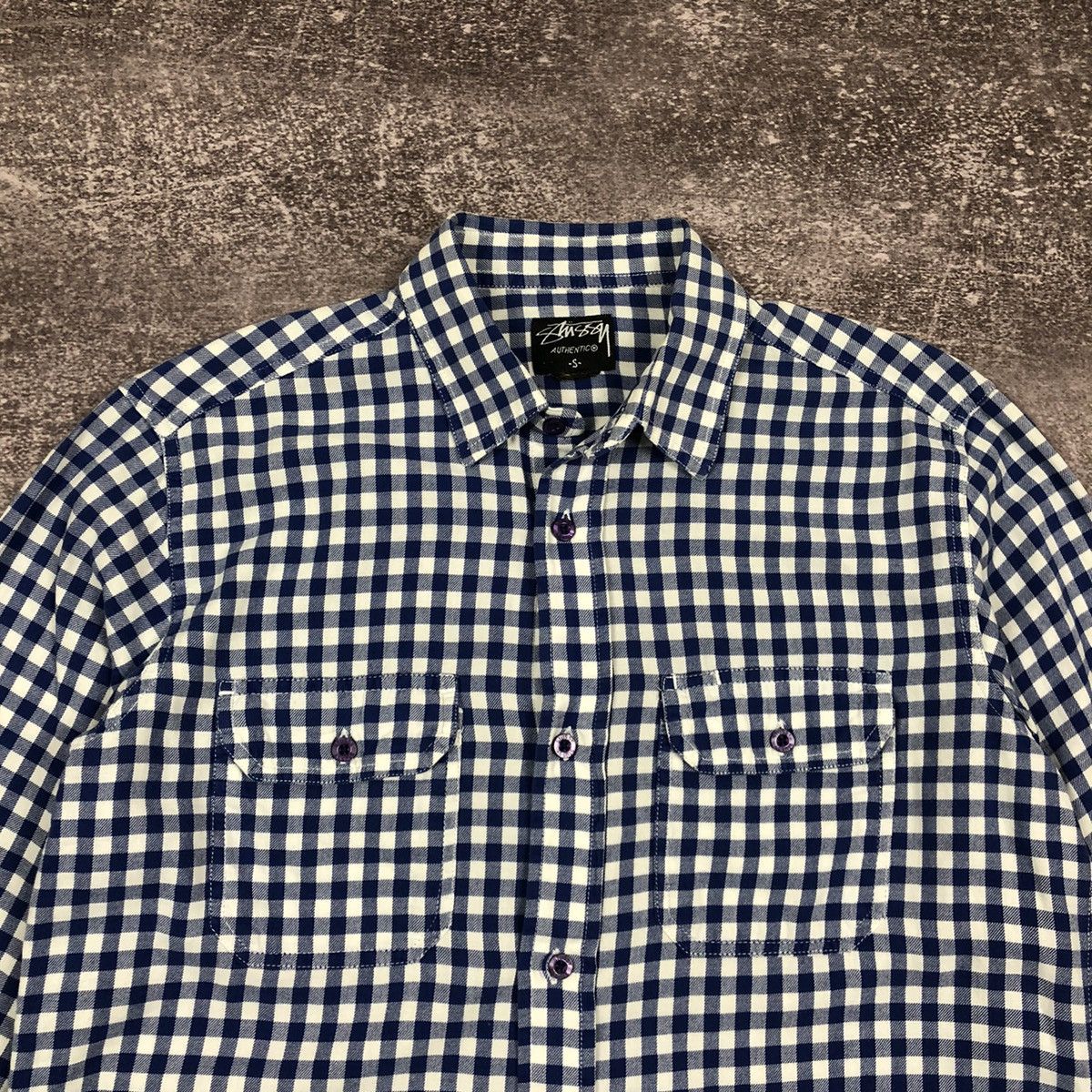 Stussy Stussy Shirt Buttons Up Blue/White Size S Size US S / EU 44-46 / 1 - 2 Thumbnail