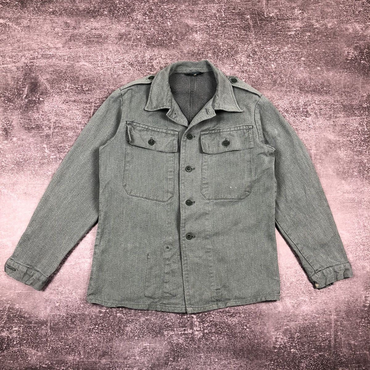 Vintage Vintage 90s Military Jacket Washed Faded Size US M / EU 48-50 / 2 - 1 Thumbnail