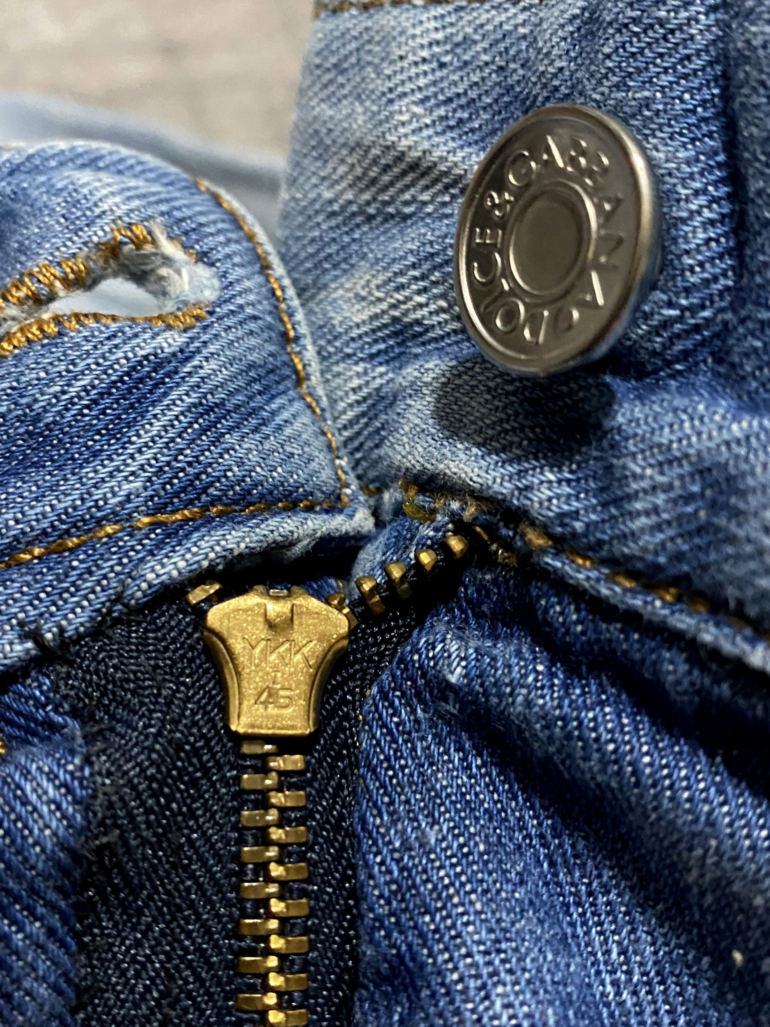 Dolce & Gabbana Dolce Gabbana D&G Torn Washed Faded Distressed Jeans Denim Size US 32 / EU 48 - 9 Thumbnail