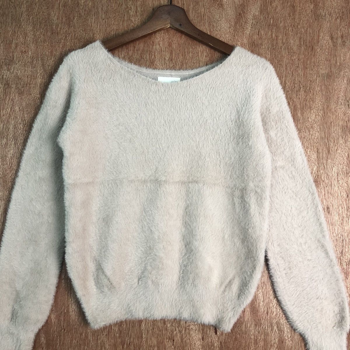 Homespun Knitwear × Index Index Light Brown MOhair SOft Fur Shaggy Knitwear Size US M / EU 48-50 / 2 - 3 Thumbnail