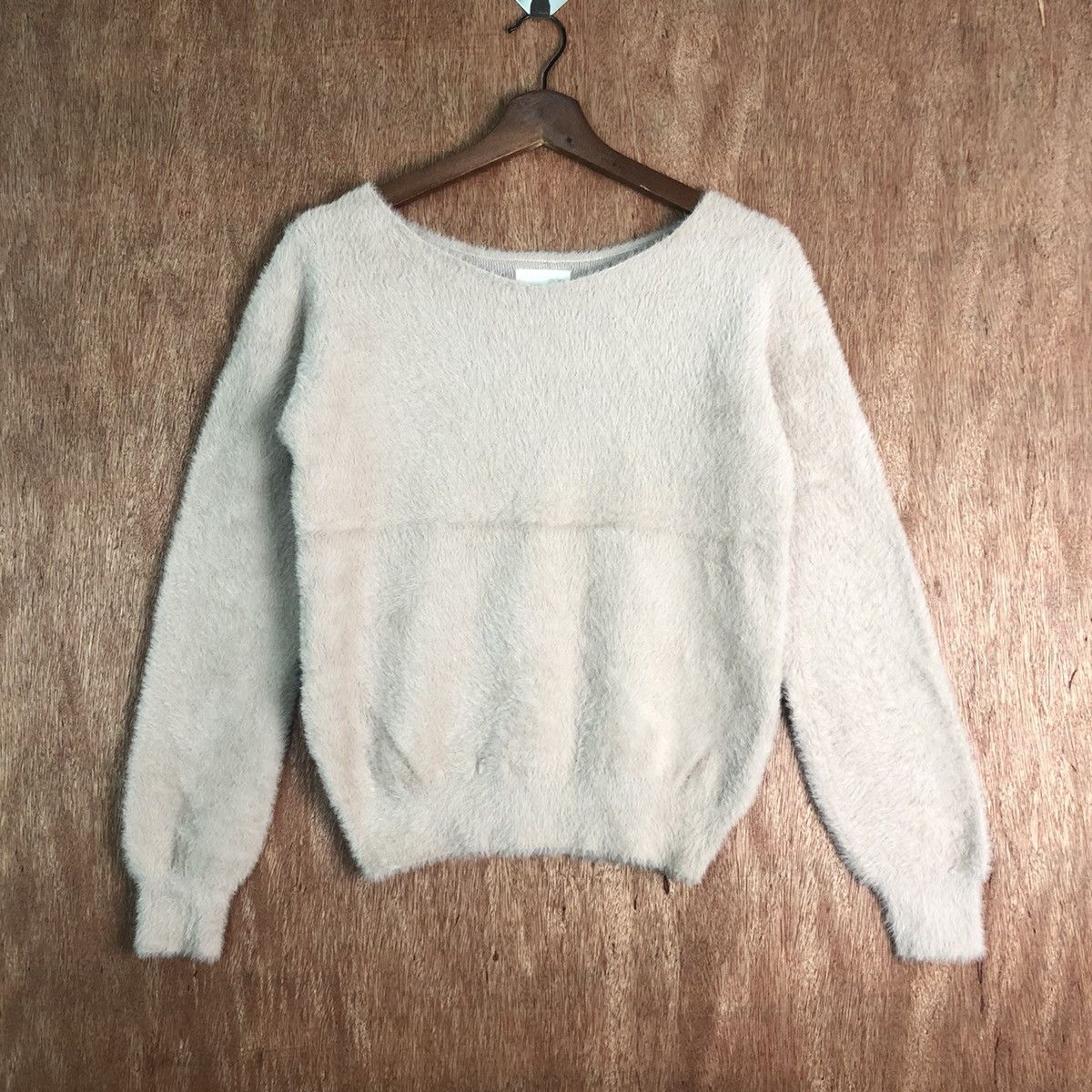Homespun Knitwear × Index Index Light Brown MOhair SOft Fur Shaggy Knitwear Size US M / EU 48-50 / 2 - 1 Thumbnail