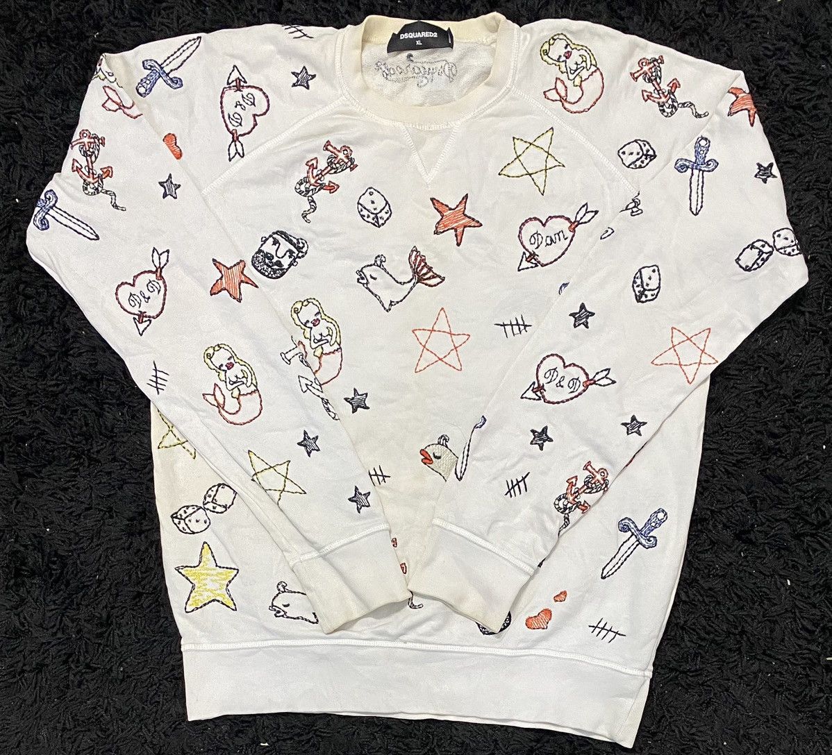 Dsquared2 × Vintage DSQUARED2 FULL EMBROIDERED DESIGN VERY RARE Size US XL / EU 56 / 4 - 2 Thumbnail