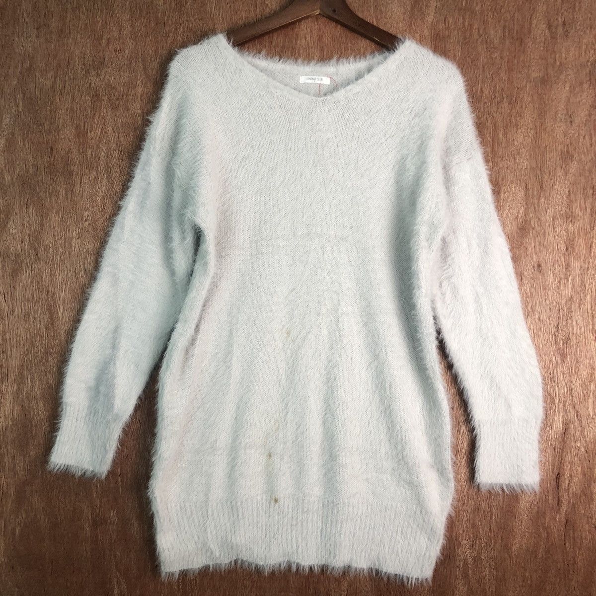 Homespun Knitwear × Japanese Brand Cinema Club Light Grey Mohair Knitwear Size US M / EU 48-50 / 2 - 3 Thumbnail