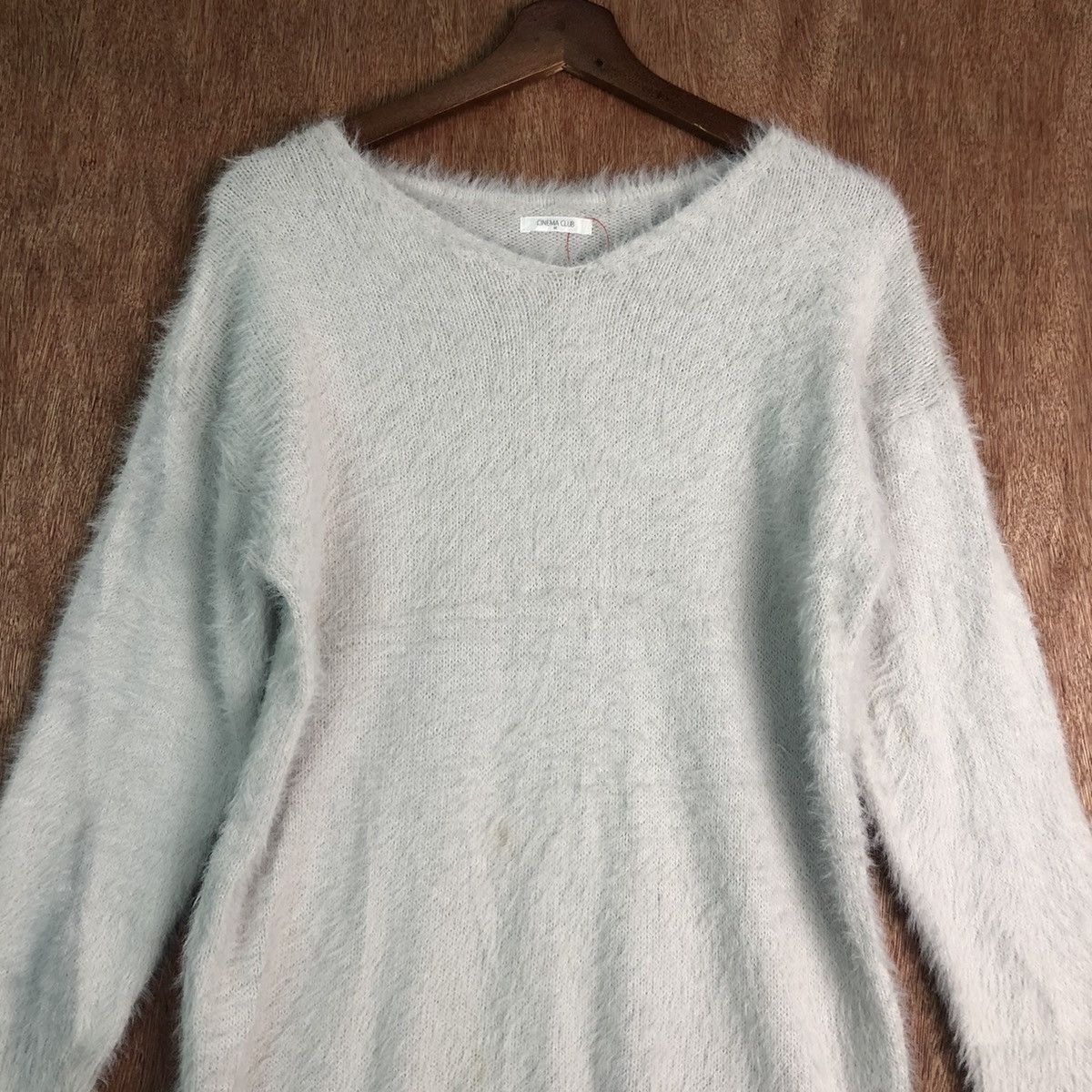 Homespun Knitwear × Japanese Brand Cinema Club Light Grey Mohair Knitwear Size US M / EU 48-50 / 2 - 2 Thumbnail