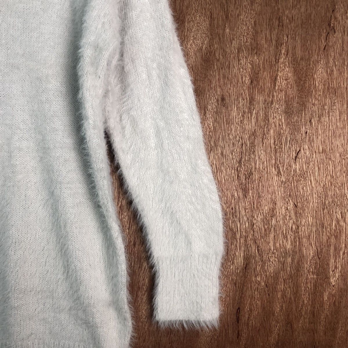 Homespun Knitwear × Japanese Brand Cinema Club Light Grey Mohair Knitwear Size US M / EU 48-50 / 2 - 5 Thumbnail