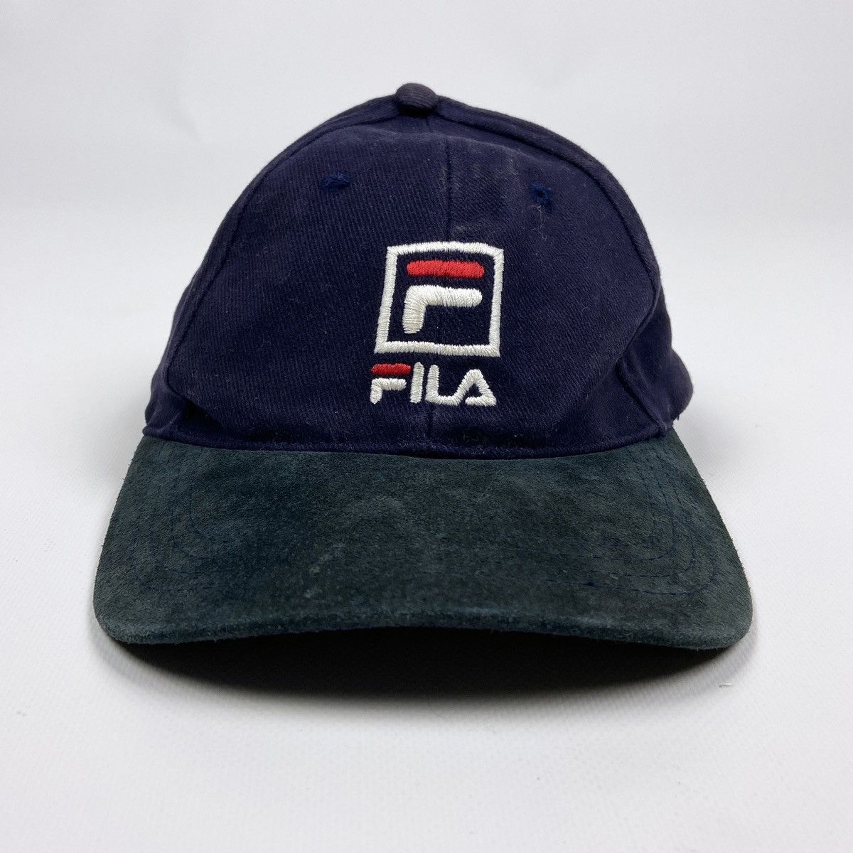 Fila Vintage 90s Fila Navy Embroidered logo baseball cap Italy Size ONE SIZE - 6 Thumbnail