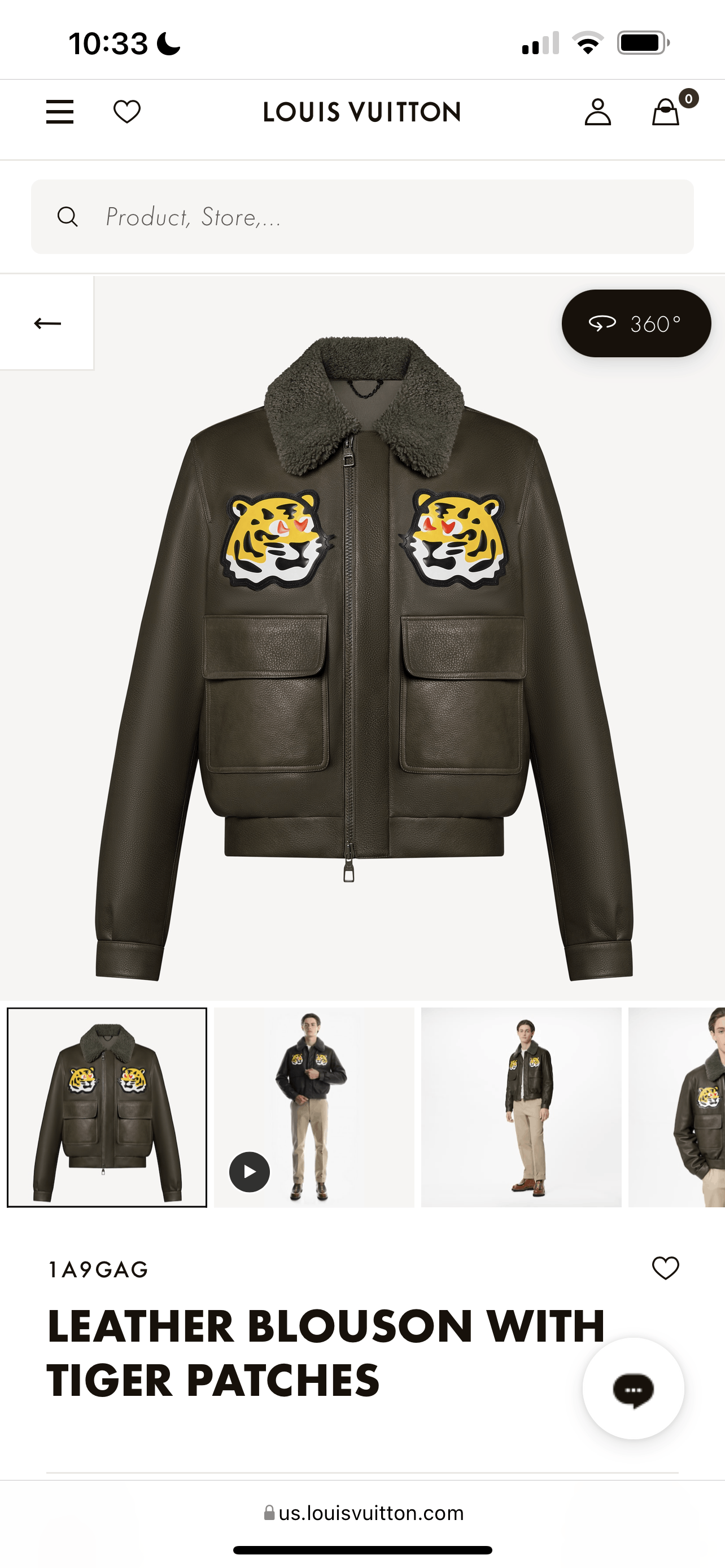 Louis Vuitton × Nigo Louis Vuitton x NIGO leather jacket