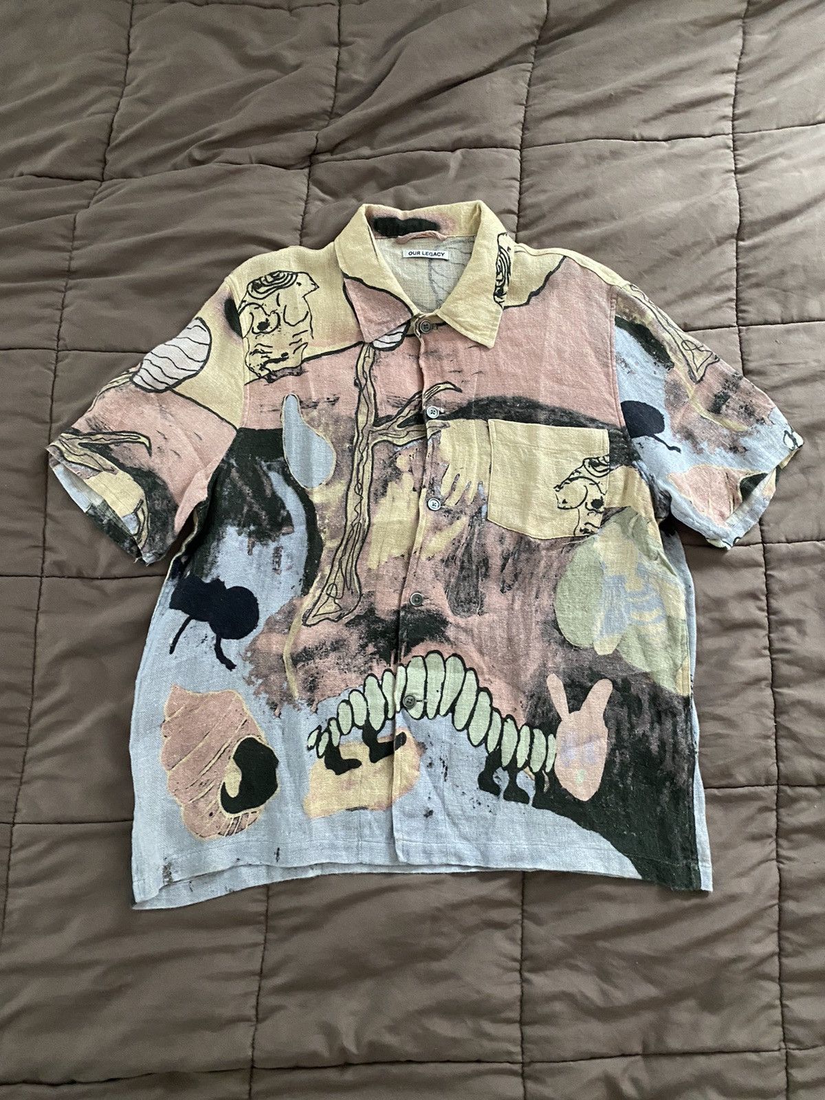 ourlegacy Box T shirt サイズ44 OUR LEGACY BOX SHIRT Landscape Camo 44